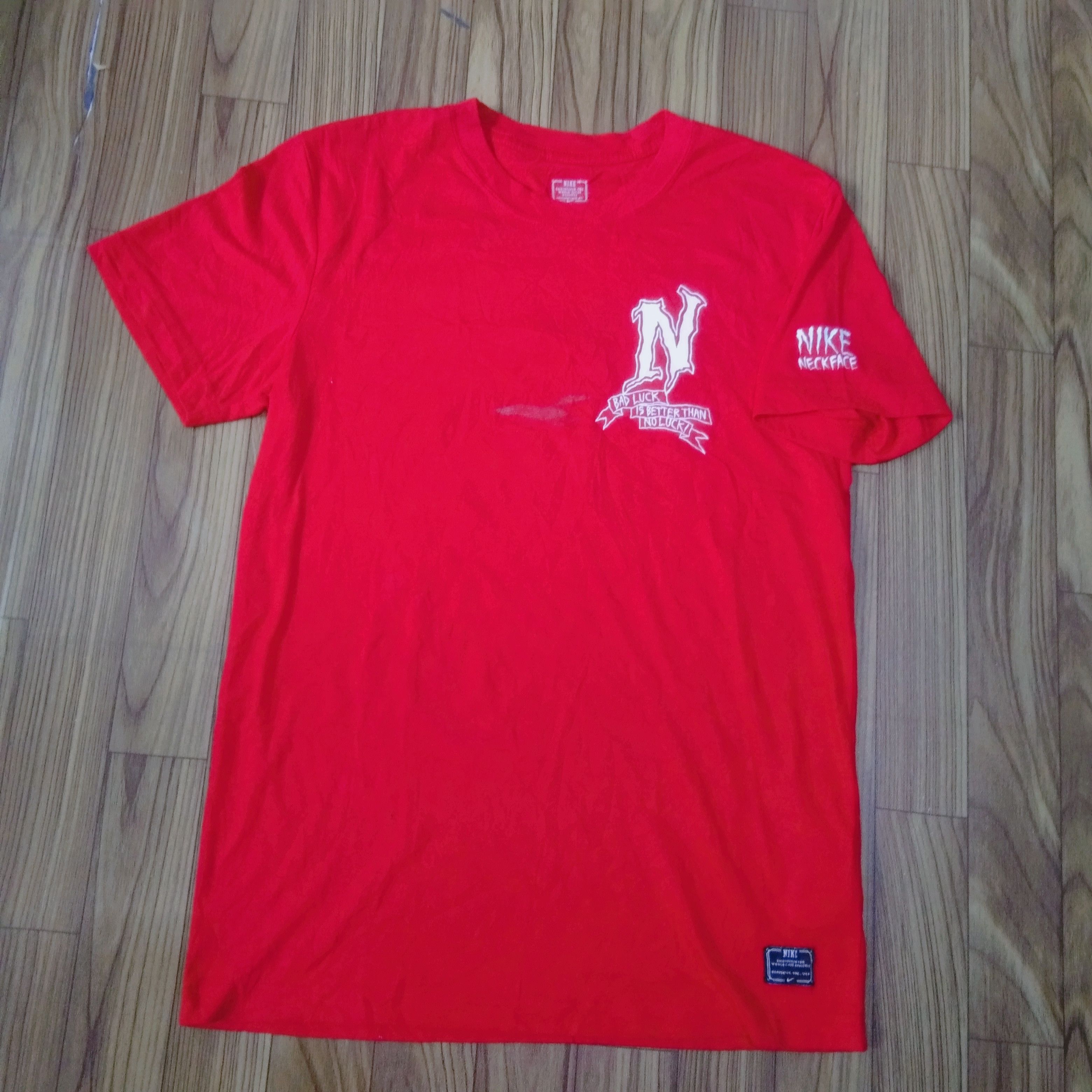 Nike x Neckface 'Bad Luck is Better Than No Luck Tshirt