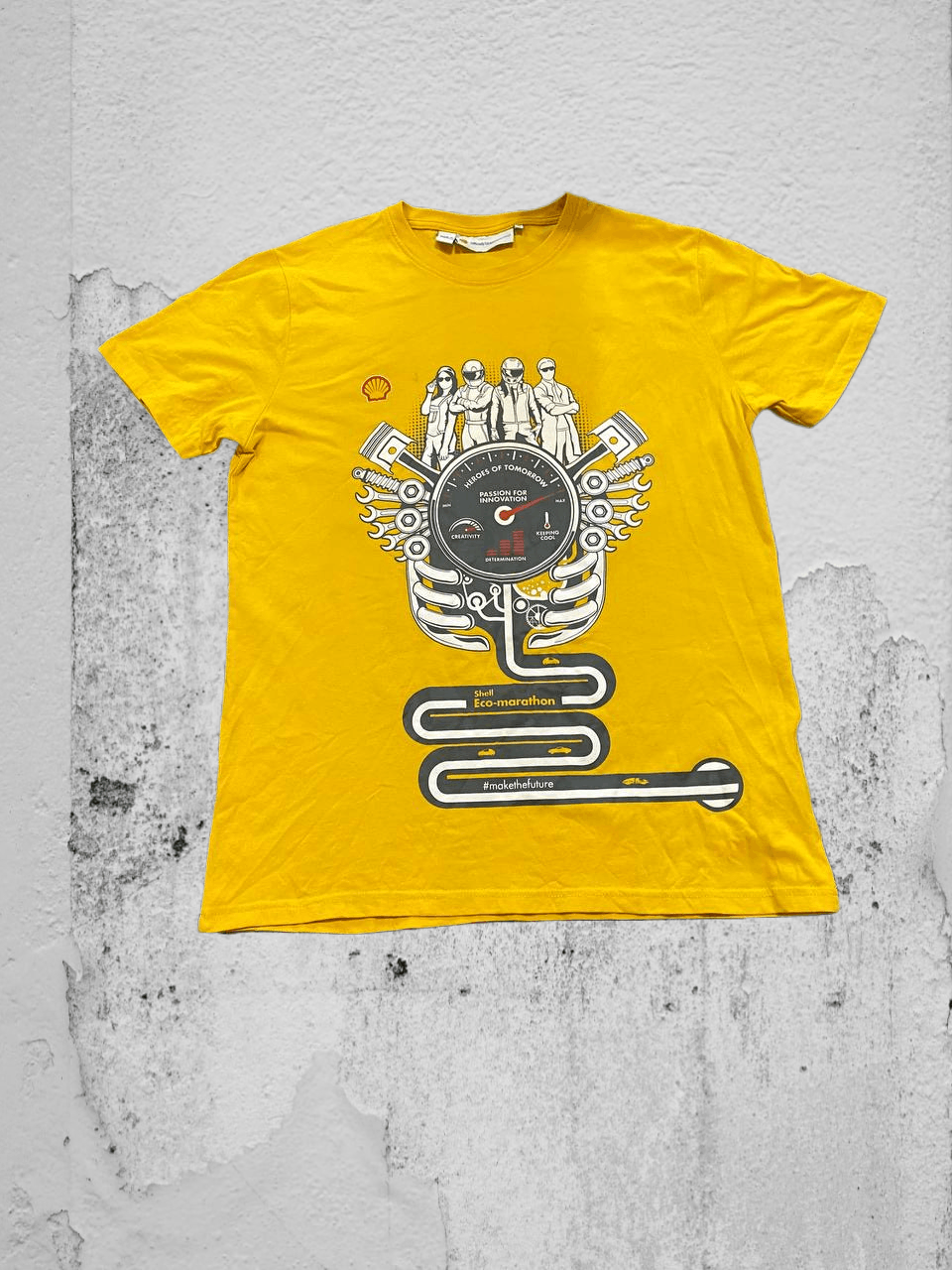 Marlboro Y2K Marlboro T-shirt yellow big print Vintage Size US M / EU 48-50 / 2 - 1 Thumbnail