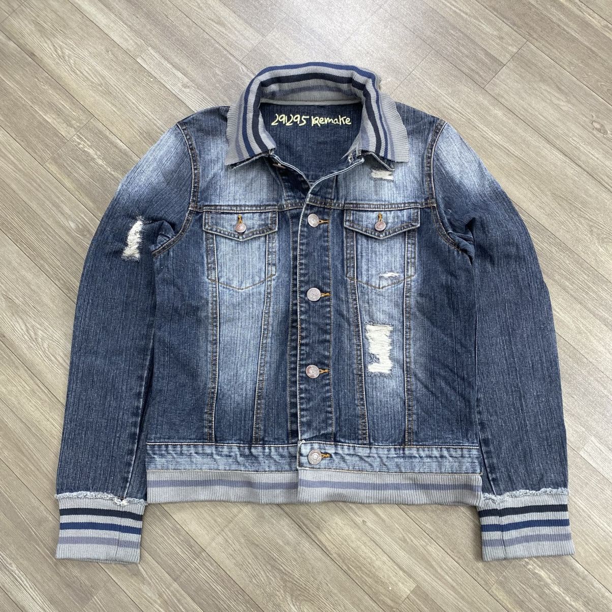291295=Homme 292195=Homme Distressed Kmrii Ifsix Lgb Style Denim Jacket Size US M / EU 48-50 / 2 - 1 Thumbnail