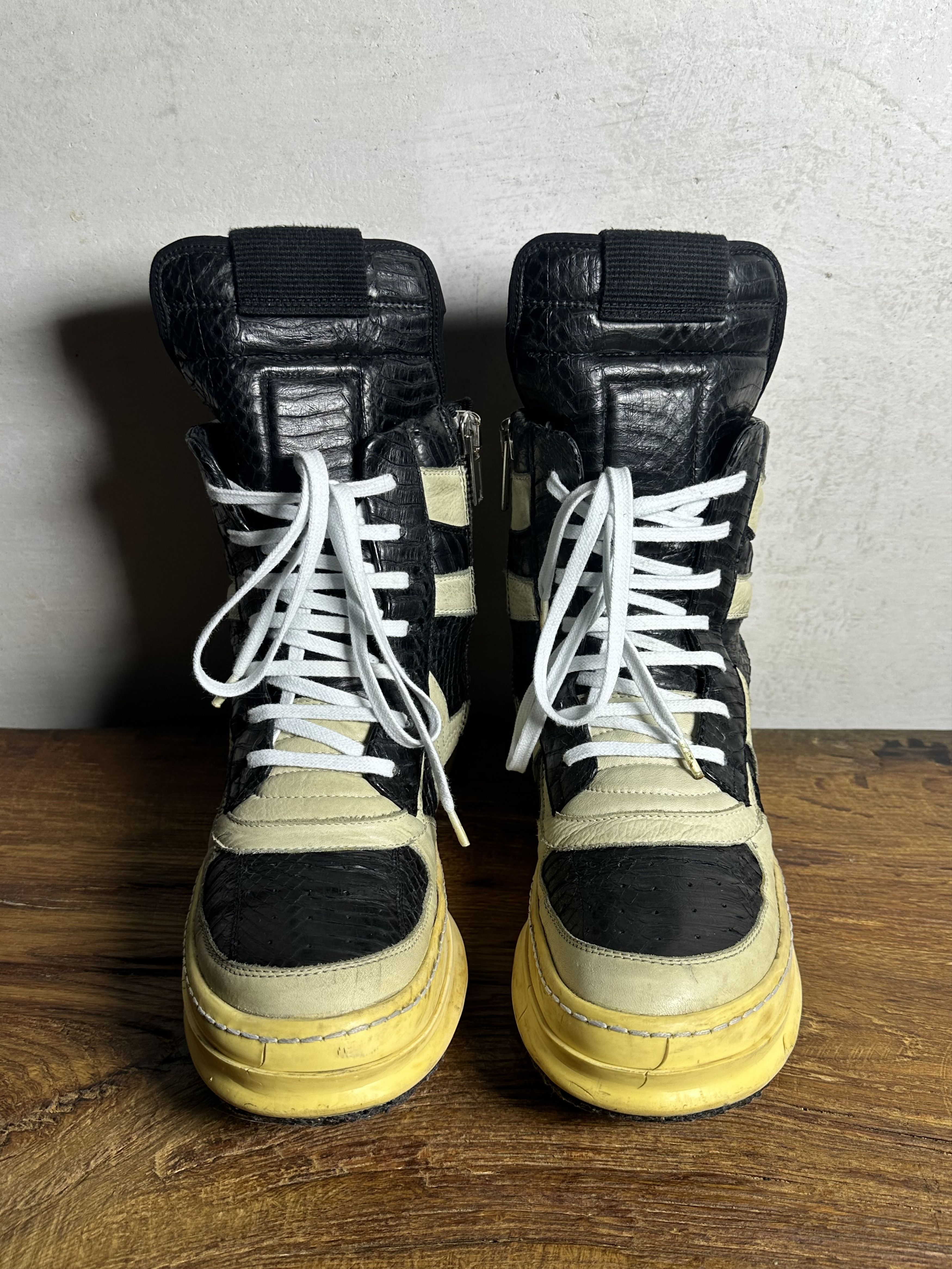 Rick Owens 1/40 Rick Owens Python Geobasket Dunk Antonioli Exclusive Size US 10 / EU 43 - 6 Thumbnail