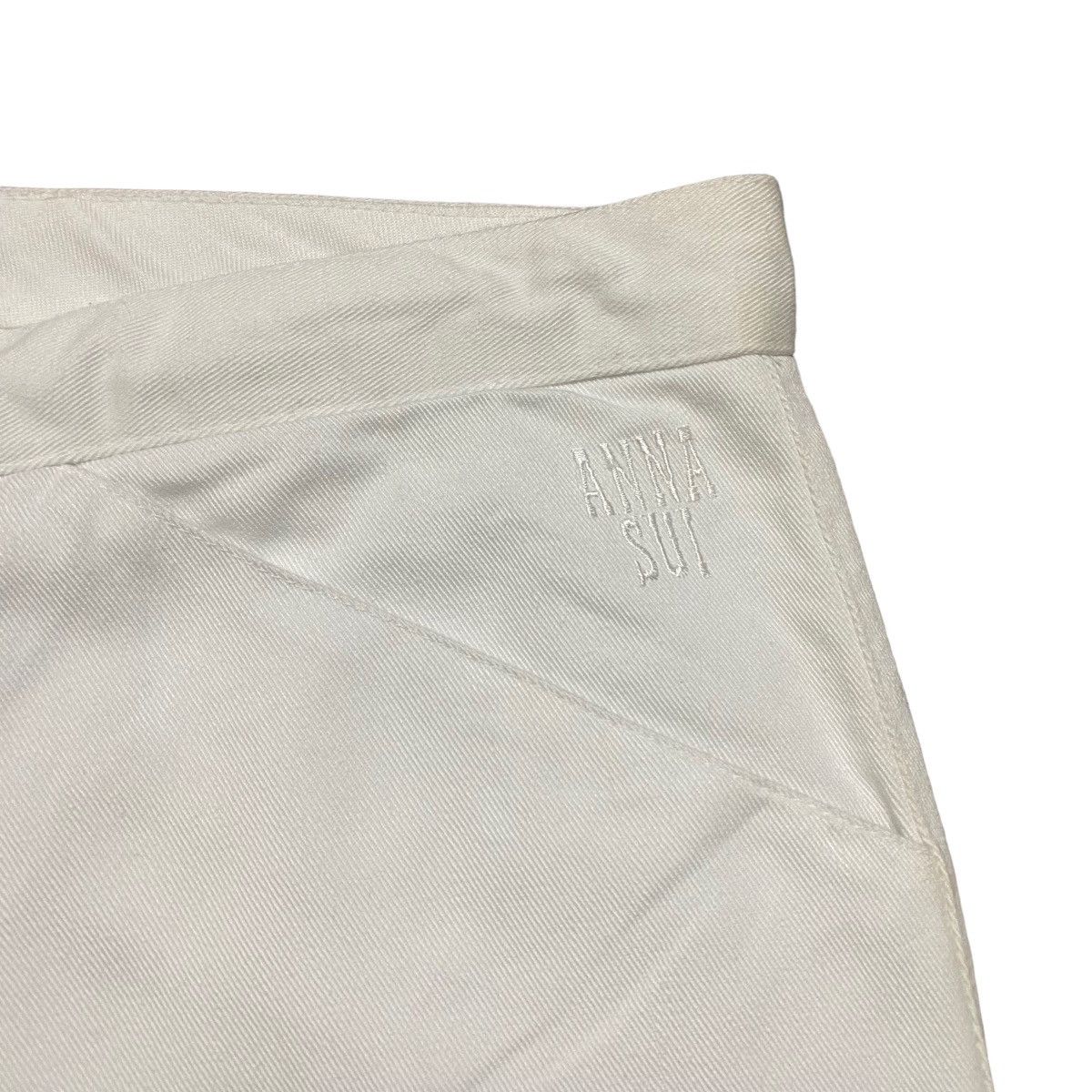 Anna Sui Anna Sui White Trouser Pants Size 30" / US 8 / IT 44 - 6 Thumbnail