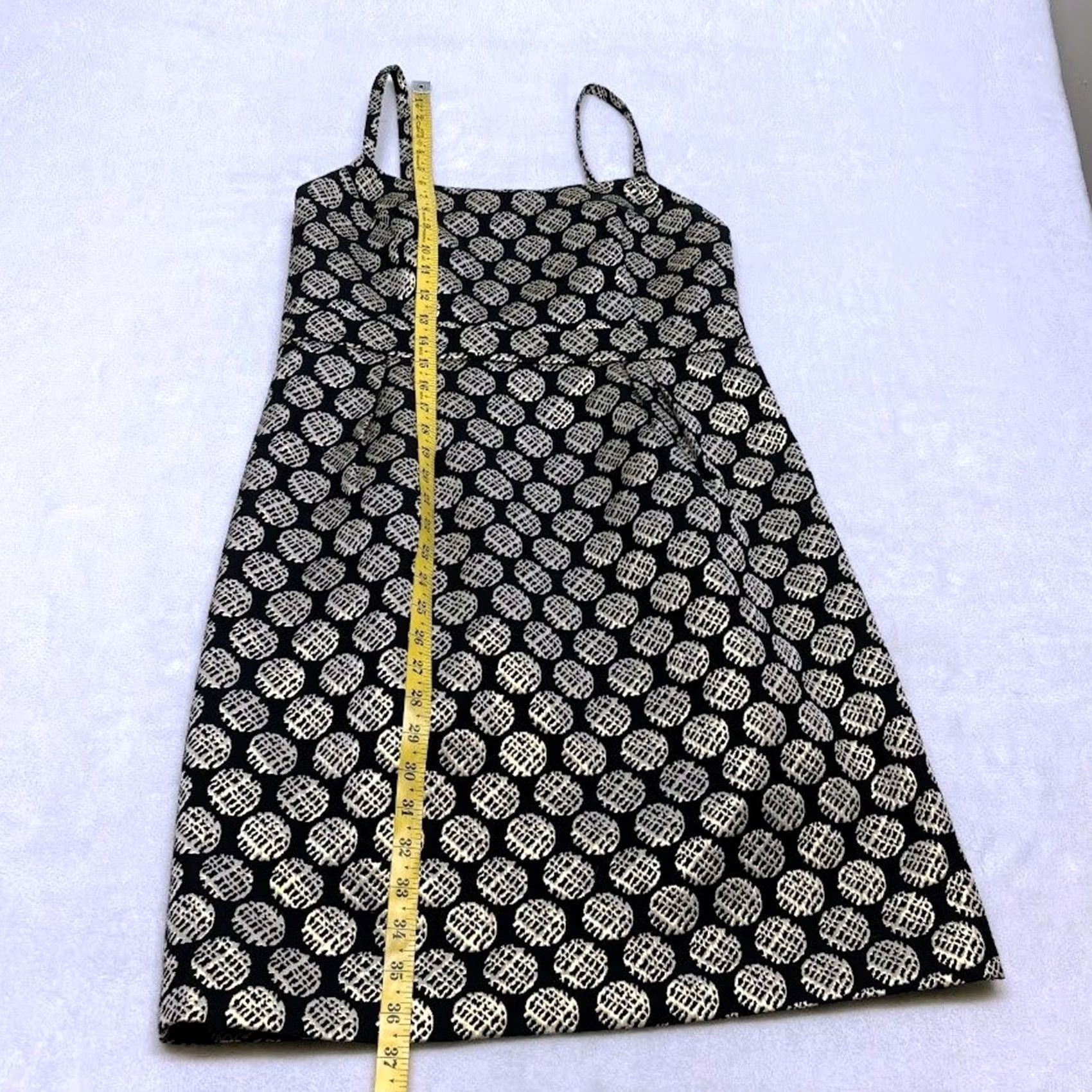 Vintage Target Metallic Gold Circle Pattern Jacquard Black Sheath Mini Dress 12 Size XL / US 12-14 / IT 48-50 - 6 Thumbnail