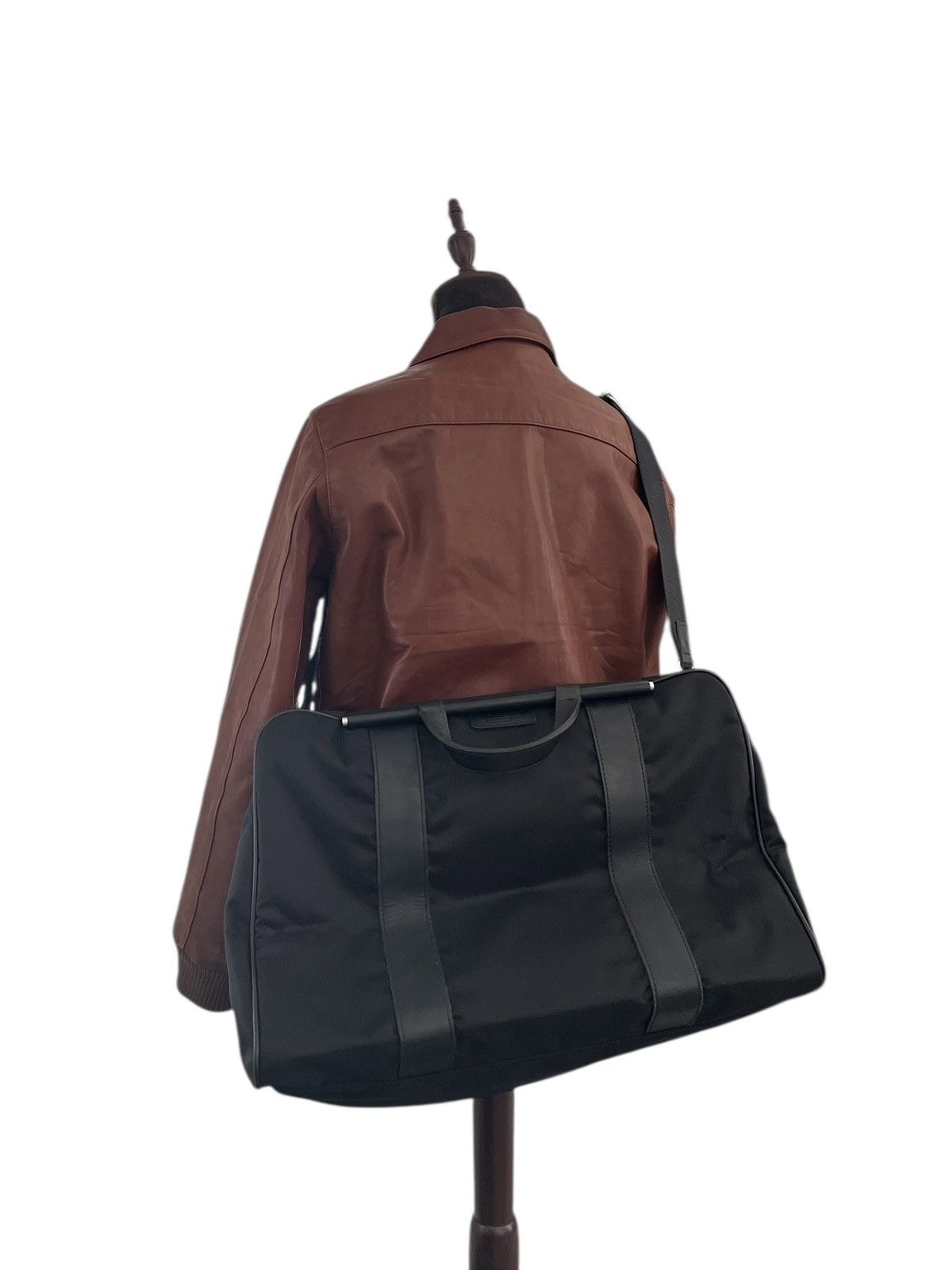 Yohji Yamamoto Vintage Yohji Yamamoto Y’SACCS Boston Bag Leather Trim Size ONE SIZE - 1 Thumbnail