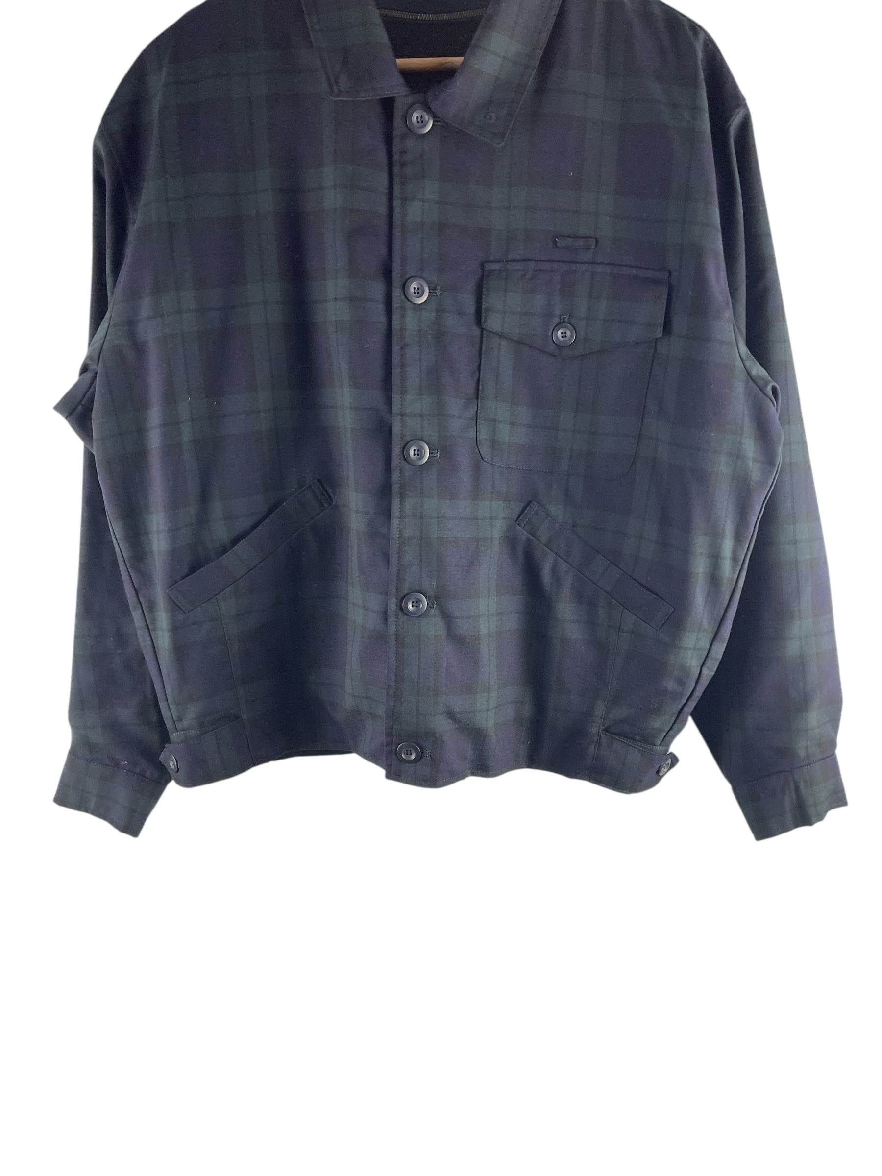 Issey Miyake Vintage Miyake Design Studio Plaid Blouson Jacket Size L / US 10 / IT 46 - 10 Thumbnail