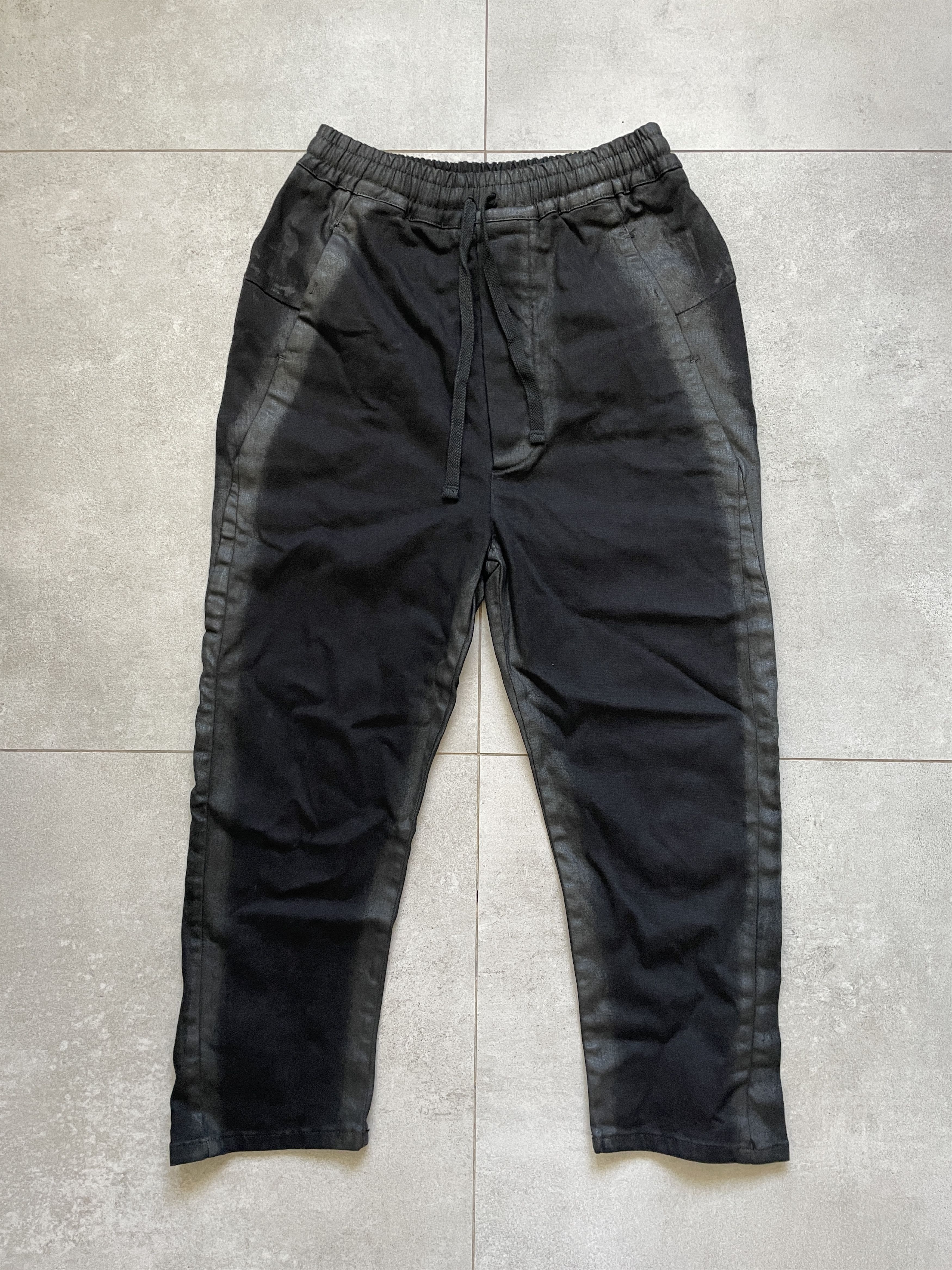 Thom Krom BLACK THOM KROM MT87 DROPPED CROTCH RICK OWENS TYPE PANTS Size US 32 / EU 48 - 2 Thumbnail