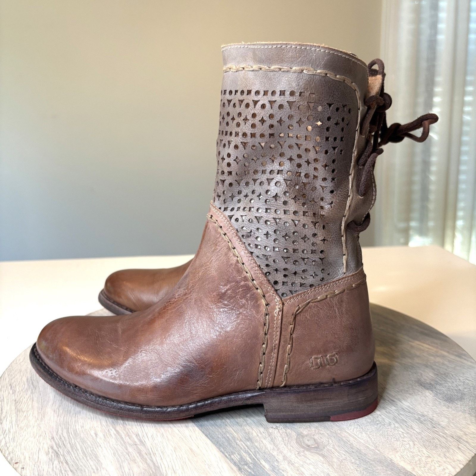 Bed Stu Bed Stu Cobbler Cheshire Boots 8 Leather Zip Boho Western Size US 8 / IT 38 - 2 Thumbnail