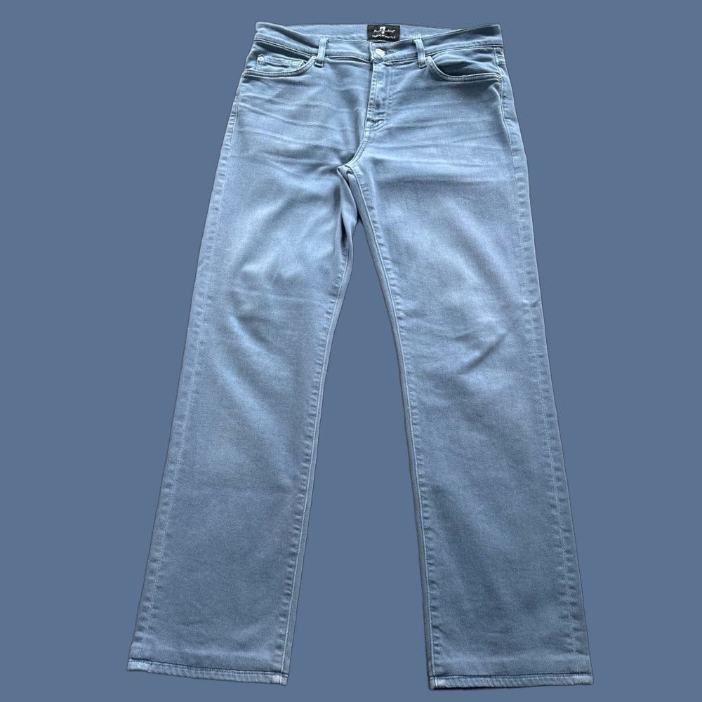 7 For All Mankind 7 For All Mankind Jeans Mens 32x28 Gray Denim Slimmy Straight Leg Size US 31 - 1 Thumbnail