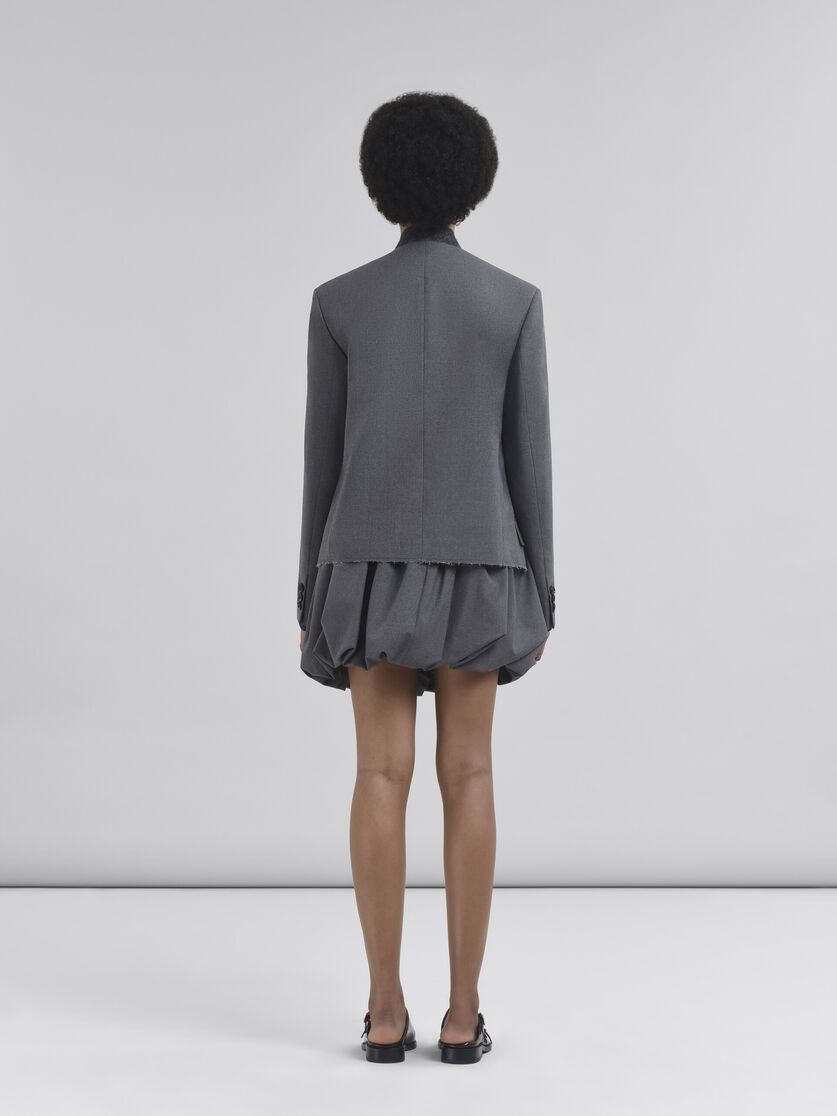 Marni o1f1d3z0326 Mandarin Collar Jacket in Grey Size L / US 10 / IT 46 - 3 Thumbnail
