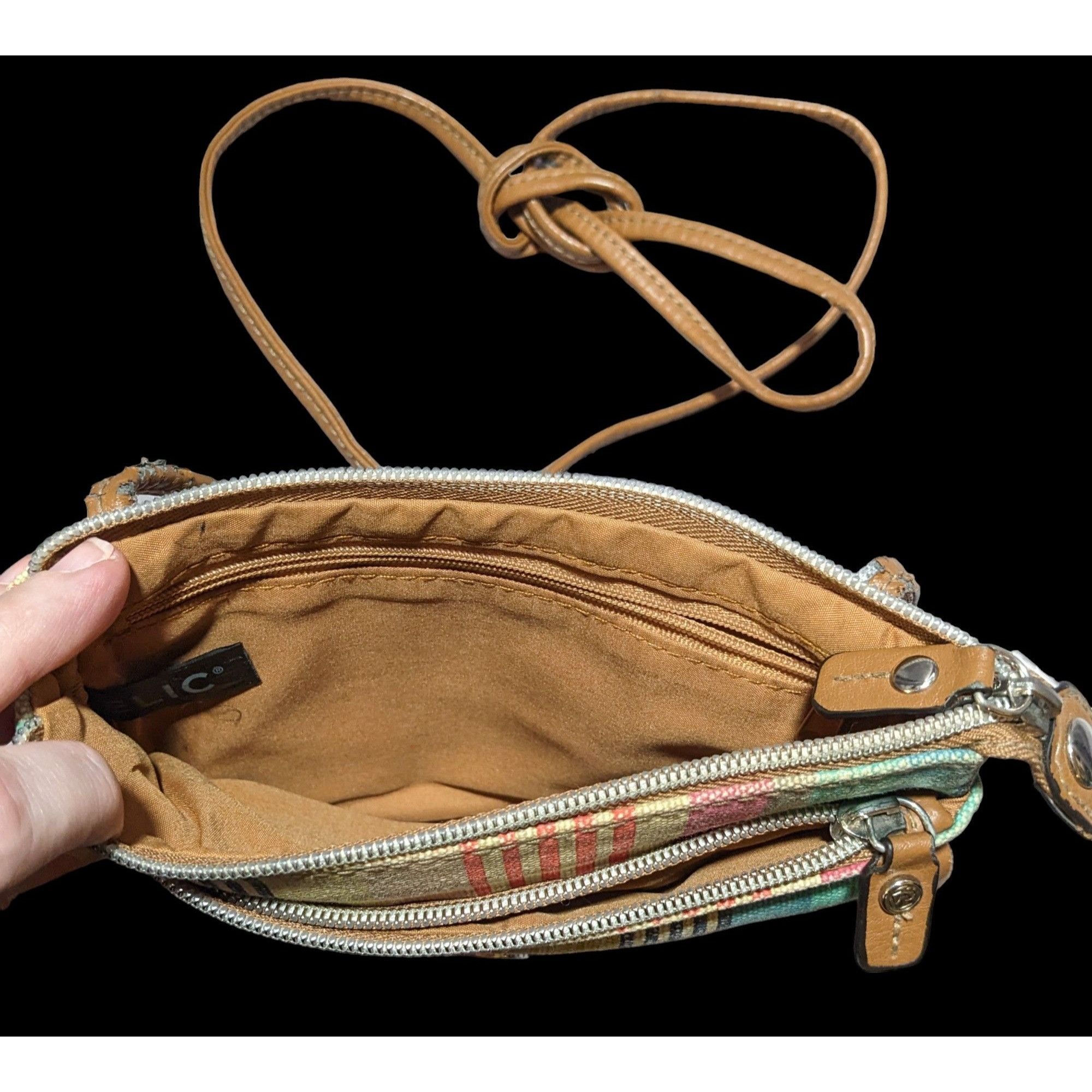 Relic Relic Retro Rainbow Striped Crossbody Bag Size ONE SIZE - 8 Thumbnail
