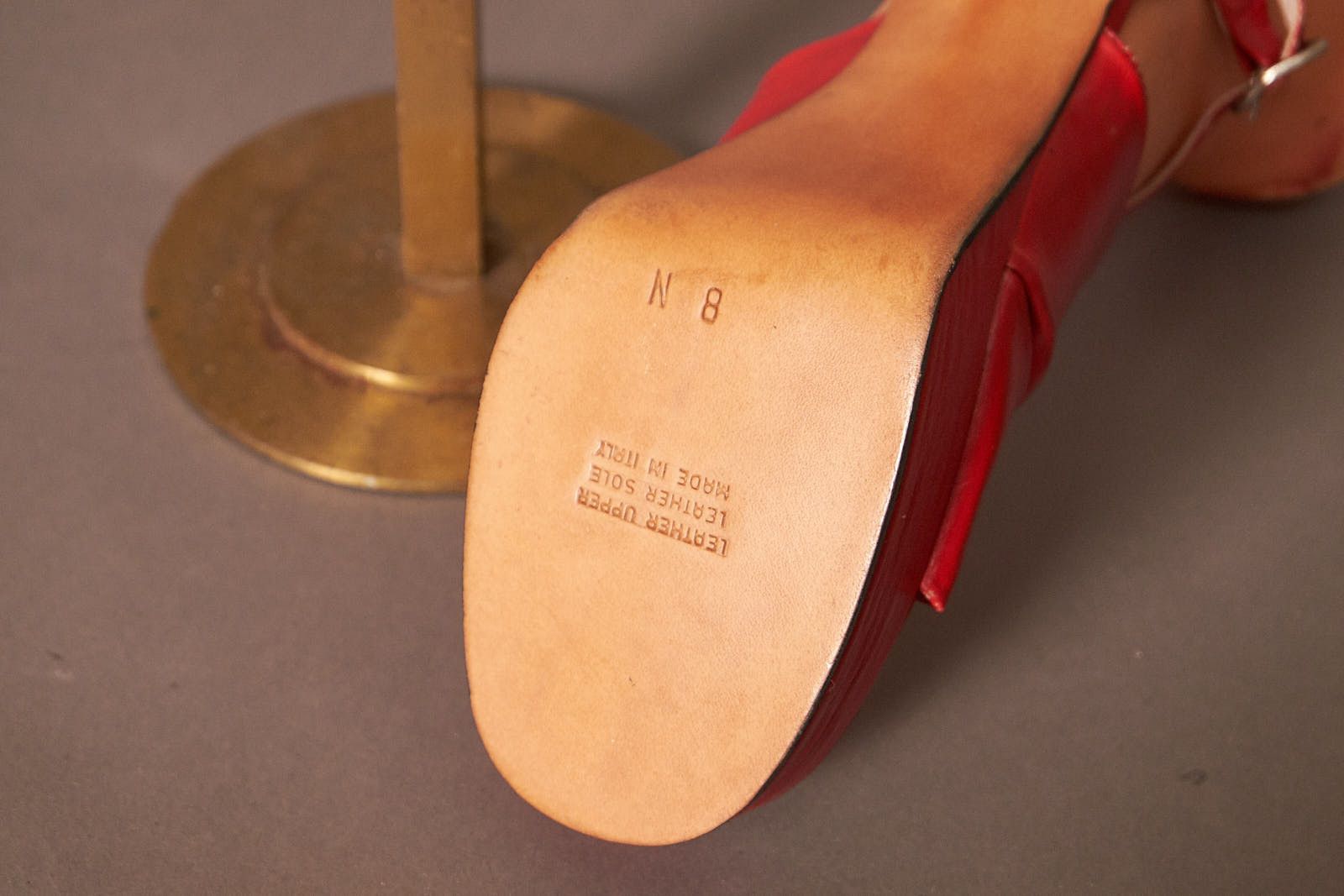 Vintage 1970s Ulitima Lip Stick Red Platform Heels Size US 8 / IT 38 - 6 Thumbnail