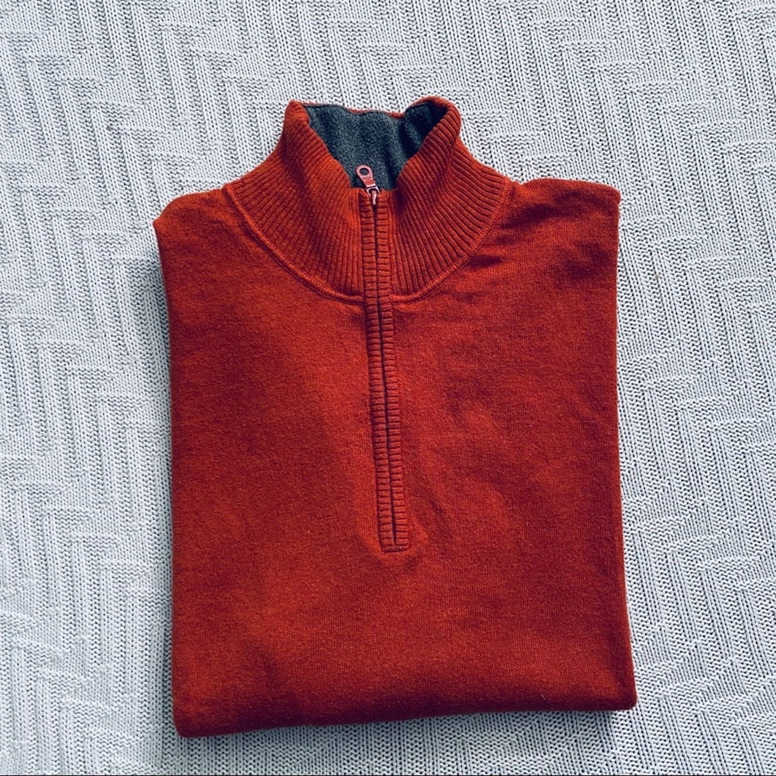 The North Face The North Face orange quarter zip pullover Size US L / EU 52-54 / 3 - 1 Thumbnail