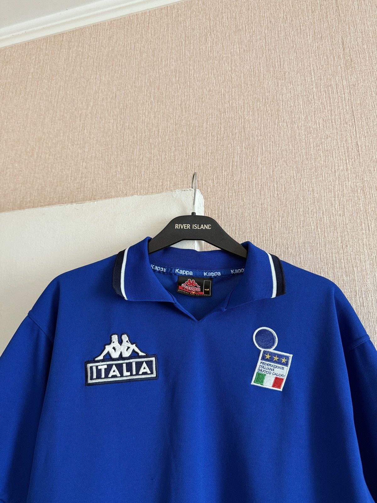 Kappa Vintage ITALY 1999 2000 POLO FOOTBAL SOCCER JERSEY KAPPA Size US L / EU 52-54 / 3 - 5 Thumbnail