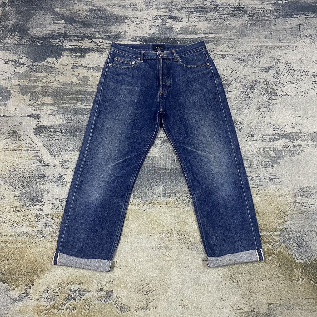 Redline🔥 Vintage APC Japan Faded Selvedge Denim Jeans