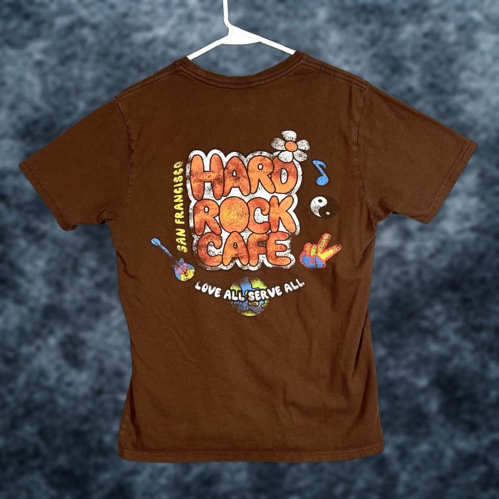 Hard Rock Cafe VINTAGE Hard Rock Café x PacSun T Shirt Adult Medium Brown Mens Shirt Crew Neck Short Sleeve 90s Concert Merch Size US M / EU 48-50 / 2 - 1 Thumbnail