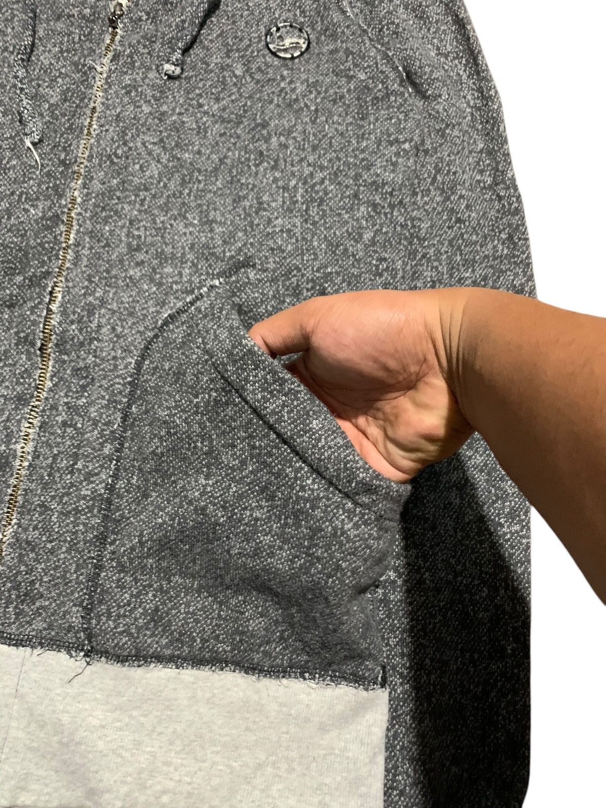 If Six Was Nine × Japanese Brand × Le Grande Bleu (L.G.B.) 2000s Bagarch distressed slim zip hoodie ifsixwasnine lgb Size US M / EU 48-50 / 2 - 5 Thumbnail