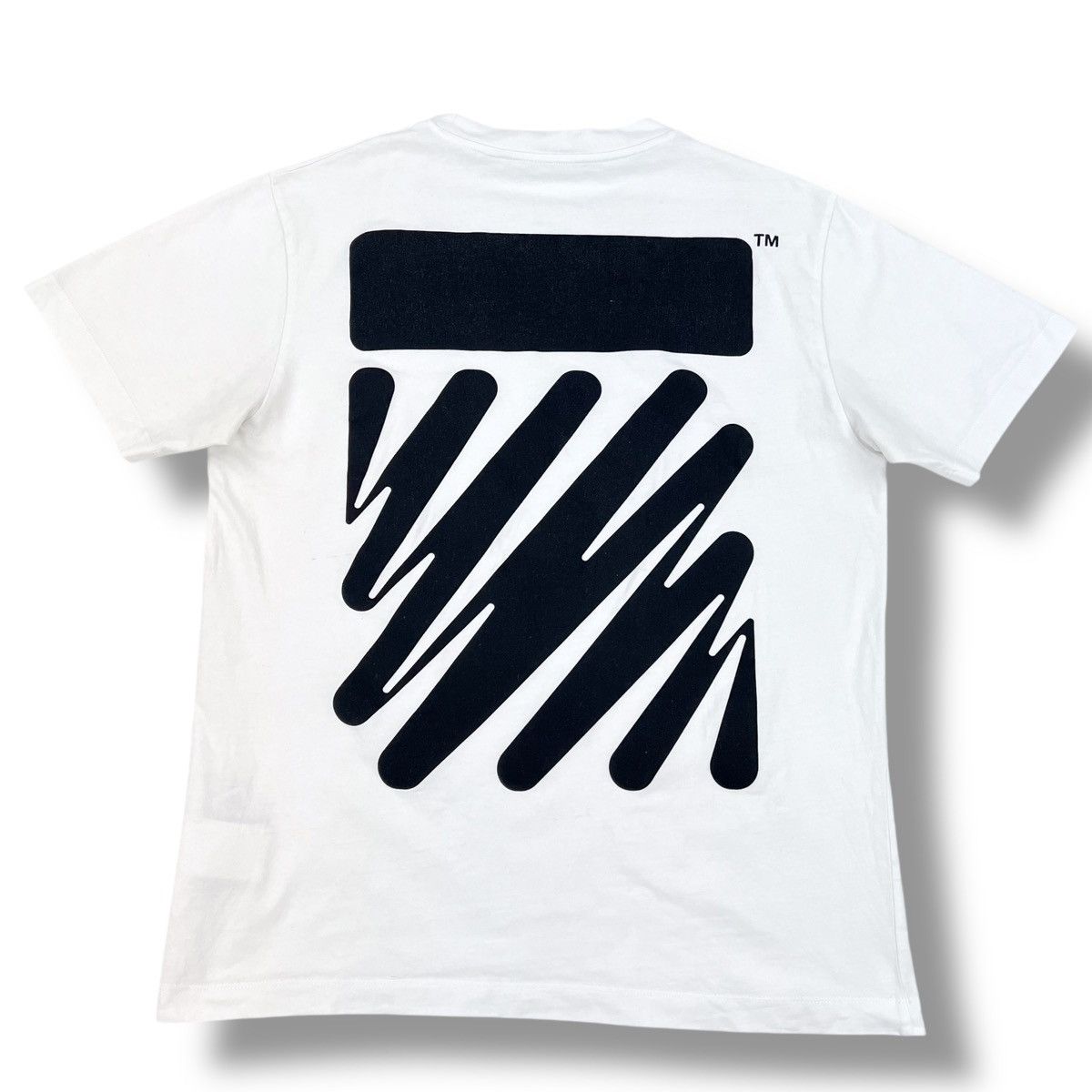 Off-White Off-White Wave Diagonal White T Shirt Size US L / EU 52-54 / 3 - 2 Thumbnail