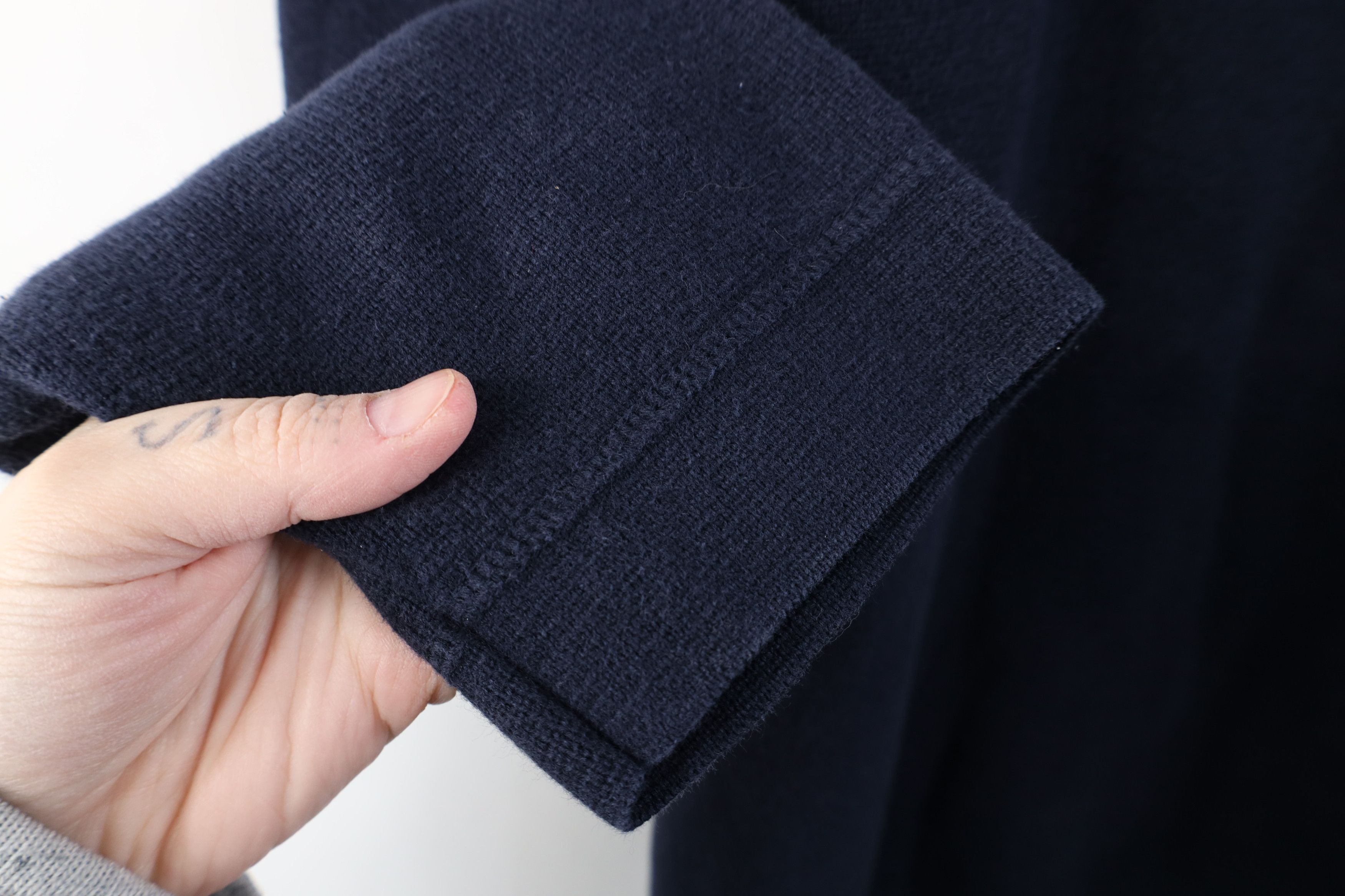 Eddie Bauer Vintage 90s Eddie Bauer Heavyweight Thermal Knit Rugby Blue Size US XL / EU 56 / 4 - 7 Thumbnail