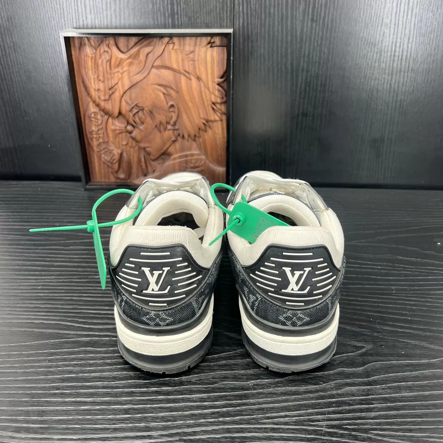 Louis Vuitton LV Trainer Black White Denim 42.5 Size US 9.5 / EU 42-43 - 5 Thumbnail