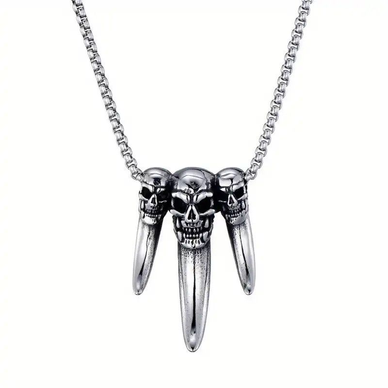 Jewelry Skull Head Demon Mask Destruction Pendant Size ONE SIZE - 1 Thumbnail