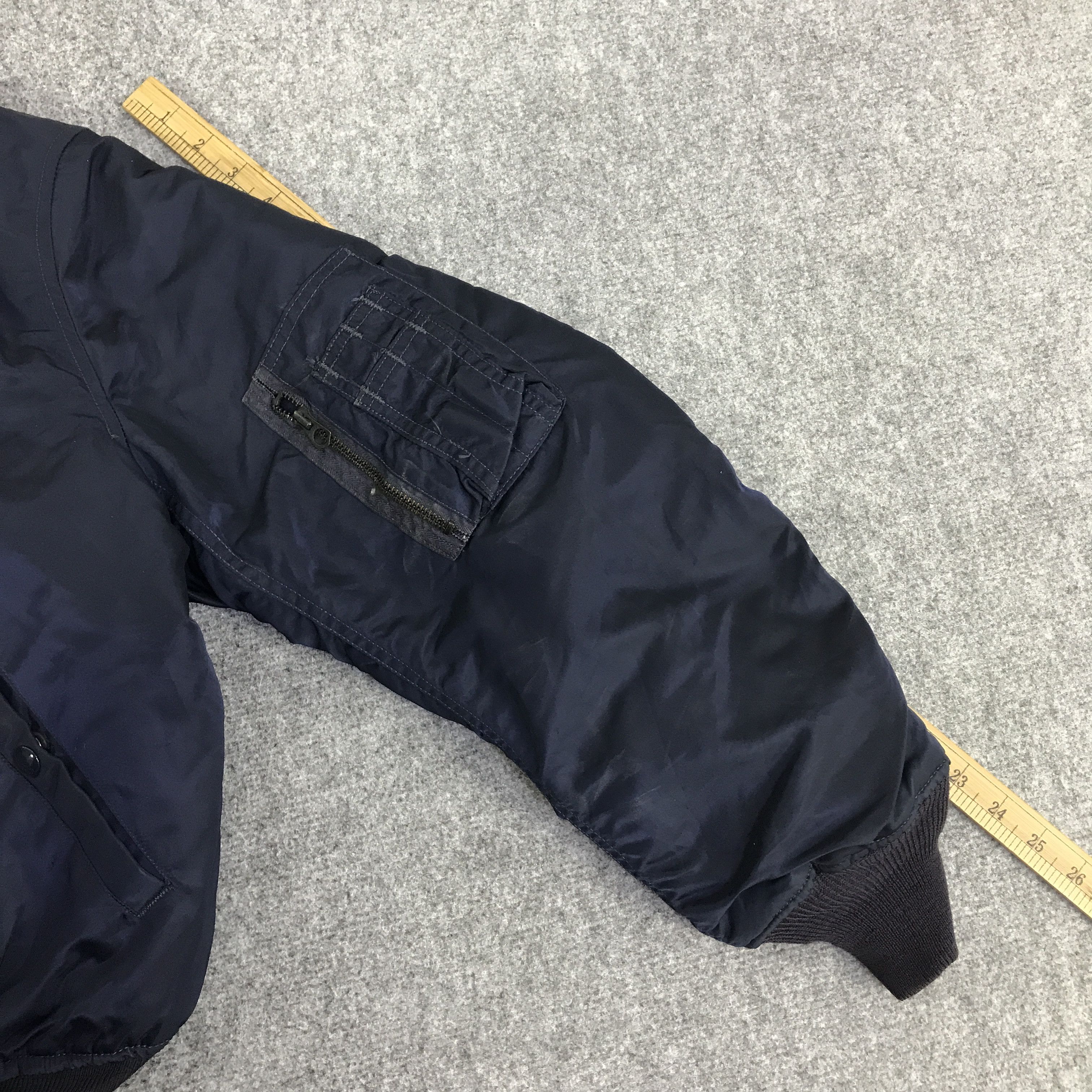 Alpha Industries VTG 1968 ALPHA INDUSTRIES BOMBERS NAVY JACKET K78B7 Size US L / EU 52-54 / 3 - 6 Thumbnail