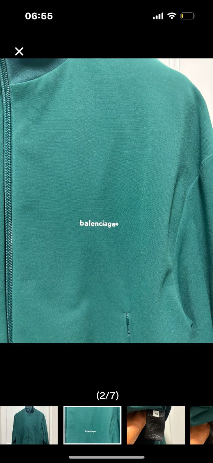 Balenciaga Logo zip up Size US M / EU 48-50 / 2 - 2 Thumbnail
