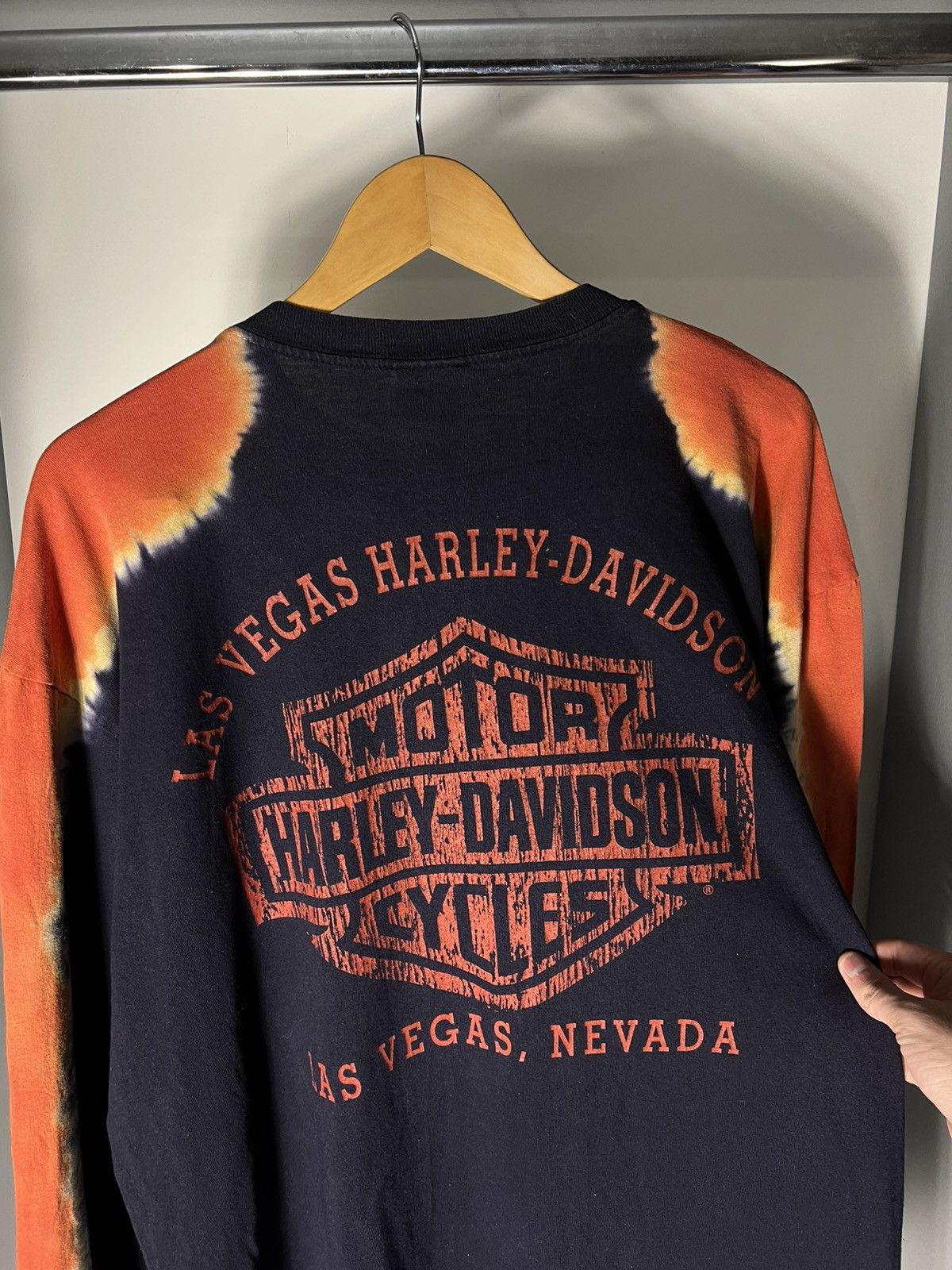 Harley Davidson VINTAGE HARLEY DAVIDSON MOTORCYCLE LAS VEGAS 1995 RETRO Y2K Size US XL / EU 56 / 4 - 19 Thumbnail