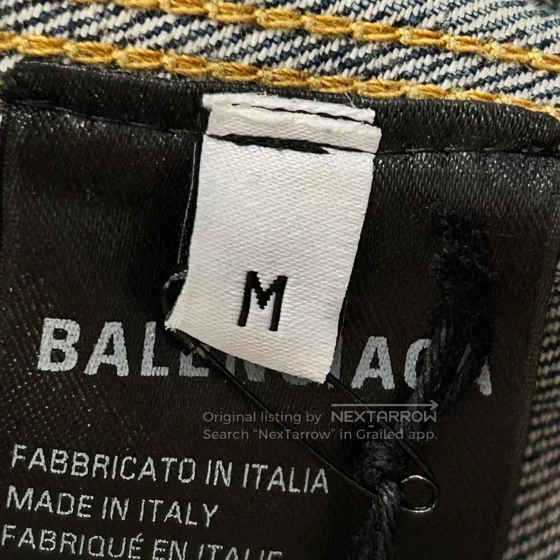Balenciaga Balenciaga Loose Fit Denim Jacket with Zipper Destruction Size US M / EU 48-50 / 2 - 6 Thumbnail