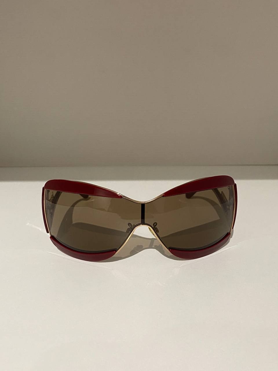 Jean Paul Gaultier Jean Paul Gaultier JPG Logo Mask Oversized Sunglasses Y2K Size ONE SIZE - 5 Thumbnail