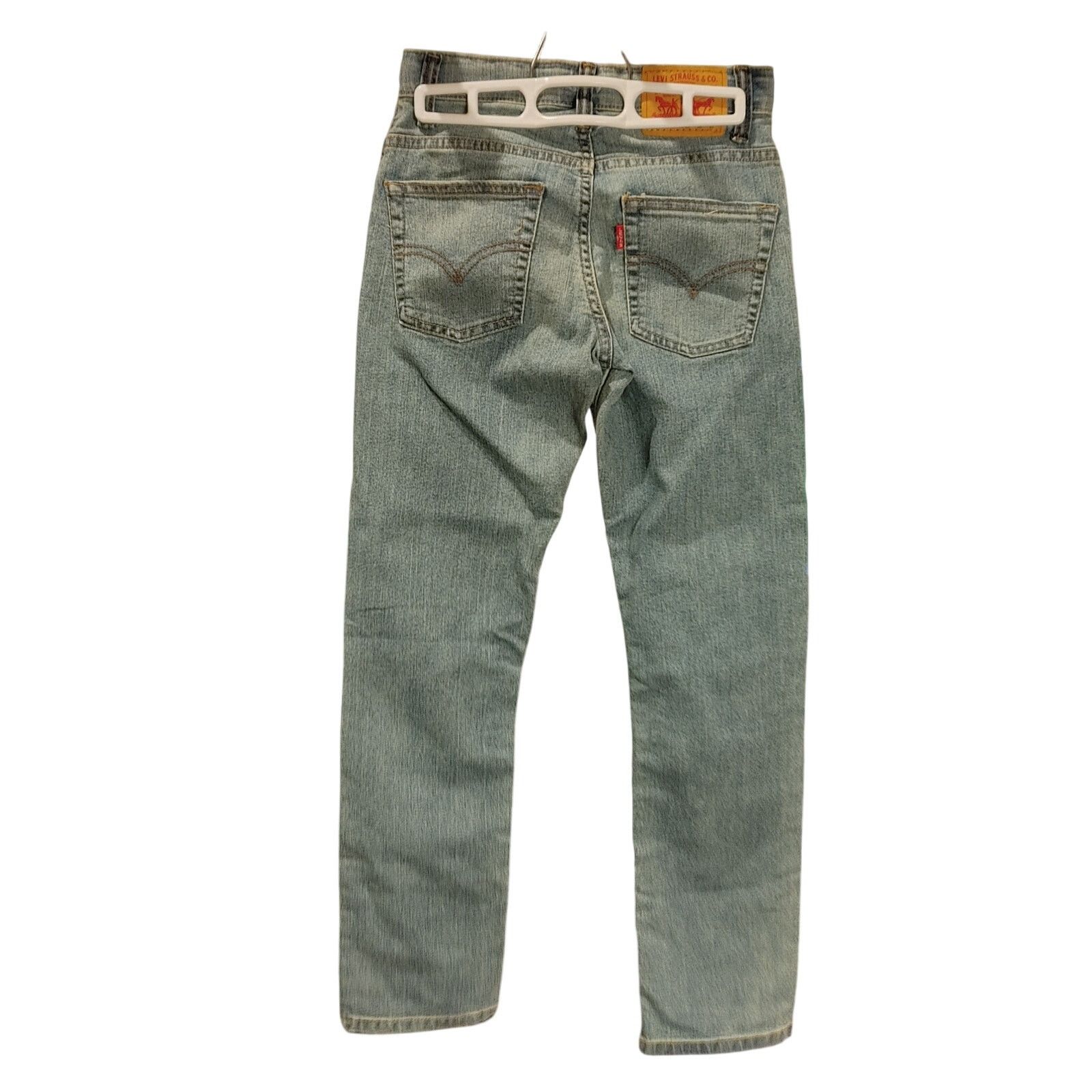 Levi's Levis Boys 12 Light Washed Denim Bootcut Straight Leg Jeans Size 34" / US 12 / IT 48 - 2 Thumbnail
