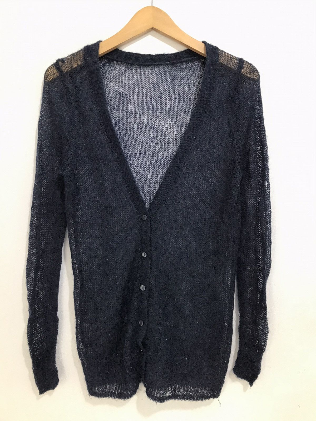 If Six Was Nine Transparent Open Fishnet Cardigan Grunge punk Size US M / EU 48-50 / 2 - 1 Thumbnail