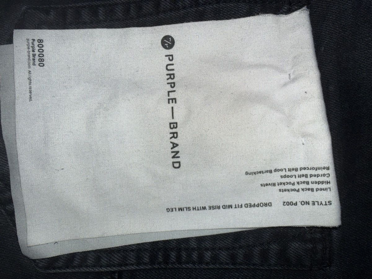 Purple Brand Purple Brand Black Ripped Jeans Size US 33 - 4 Thumbnail