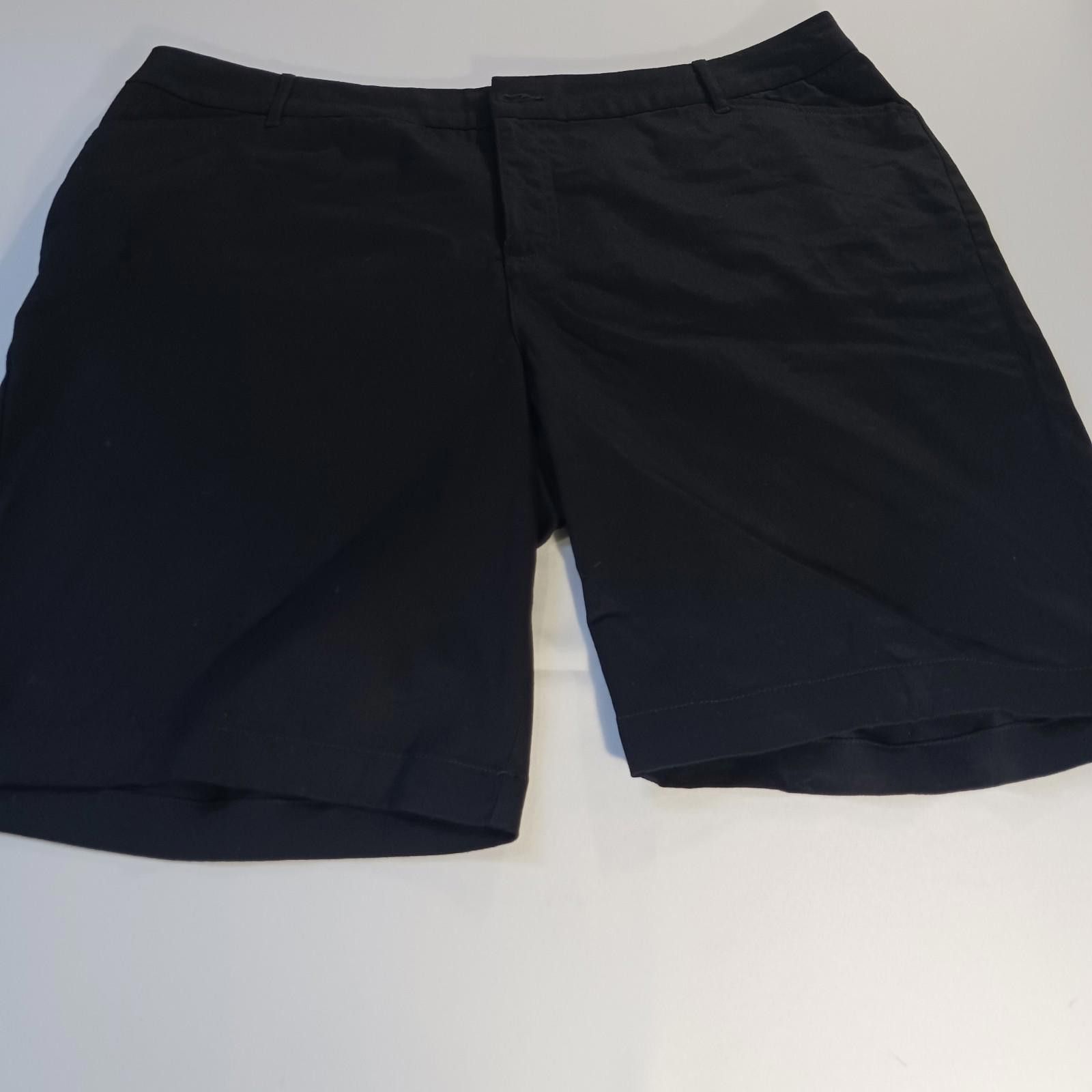 St. Johns Bay St John's Bay Womens Black Bermuda Shorts Size 24W (44×11.5) Size 42" / US 20 - 12 Thumbnail