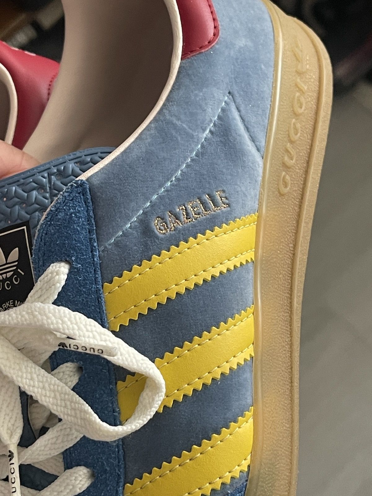Adidas × Gucci Adidas Gucci Gazelle Blue Size US 7.5 / EU 40-41 - 8 Thumbnail