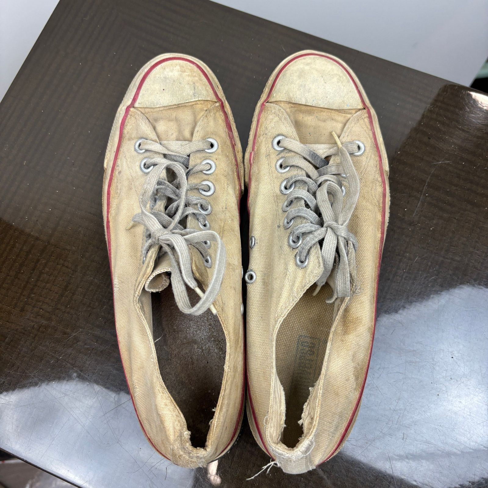 Converse × Vintage Vintage 80s Converse Low Sneakers Shoes Men's 11 Distressed Size US 11 / EU 44 - 11 Thumbnail