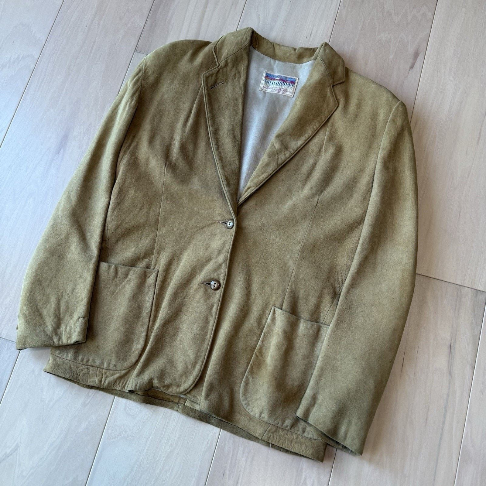 Vintage Vintage Californian Leather Jacket Women's Small Beige Size S / US 4 / IT 40 - 9 Thumbnail
