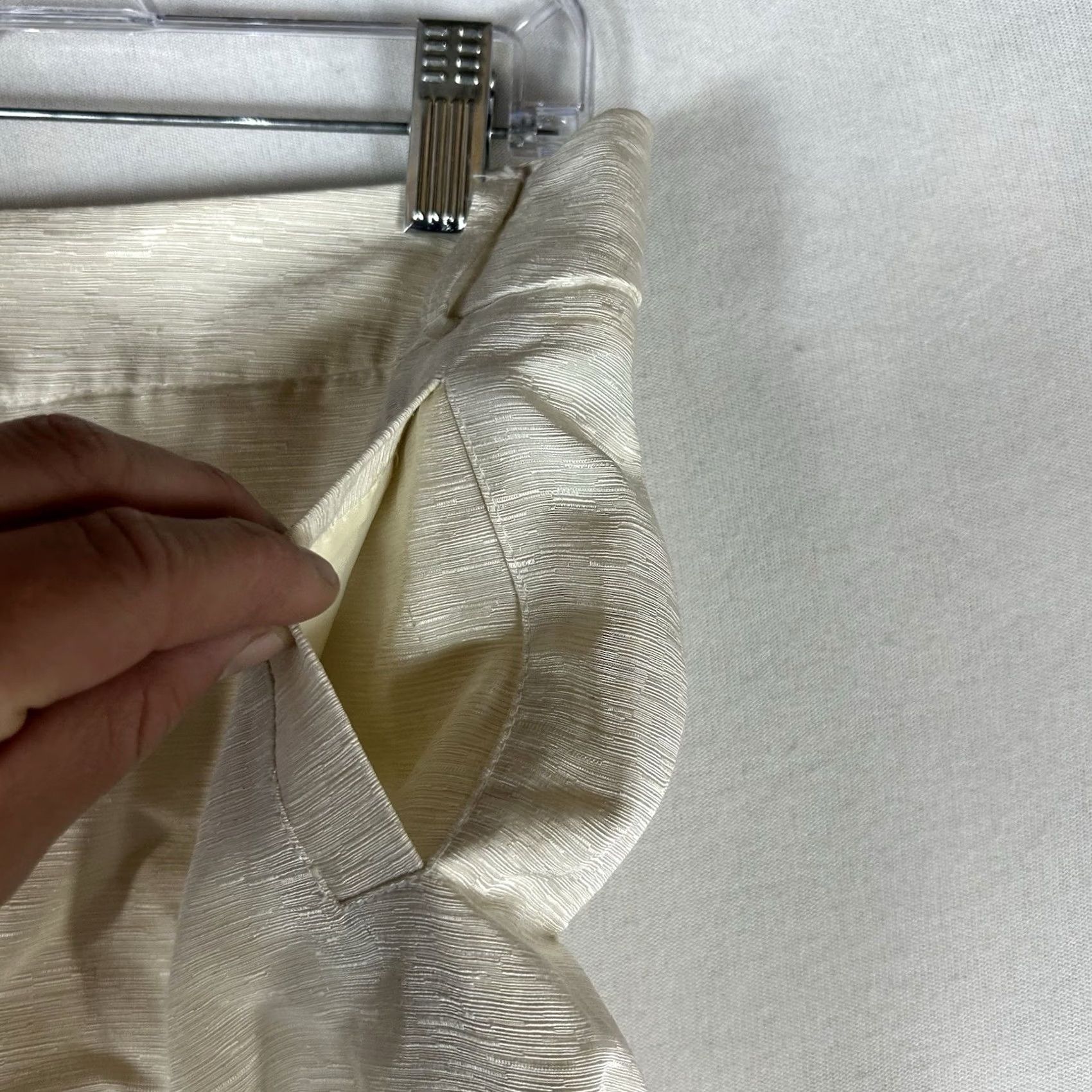 Vintage Canvasbacks Silk Linen Blend Relaxed Fit Pants Womens 8 Lightweight Trousers USA Beige Solid Linen Silk Pockets Cropped Casual Womens 8 Size 30" / US 8 / IT 44 - 6 Thumbnail