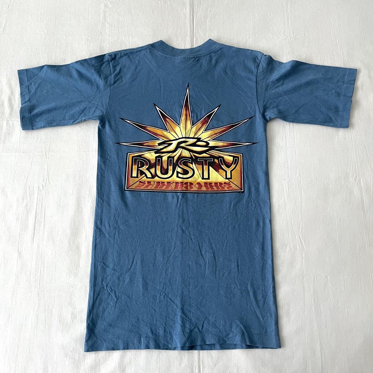 Rusty Vintage 1996 Rusty Surfboards Weed Logo Tshirt Made in USA Size US S / EU 44-46 / 1 - 8 Thumbnail