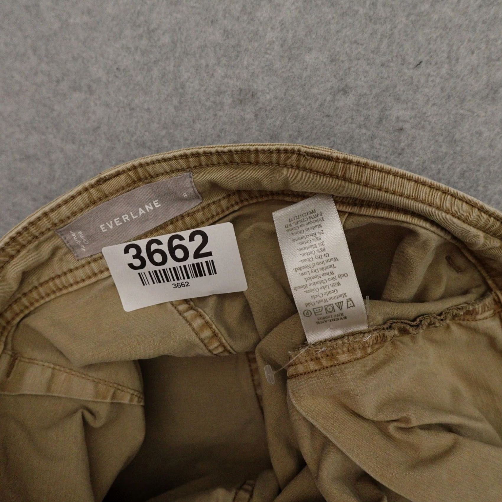 Everlane Everlane Jeans Womens 8 Wide-Leg Khaki Baggy Fit Button Fly 100% Linen Beige Chinos Pants Size 30" / US 8 / IT 44 - 4 Thumbnail
