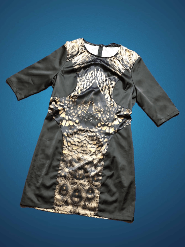 Allsaints Vintage Allsaints Paradise Mini Dress Peacock Feather Size L / US 10 / IT 46 - 1 Thumbnail