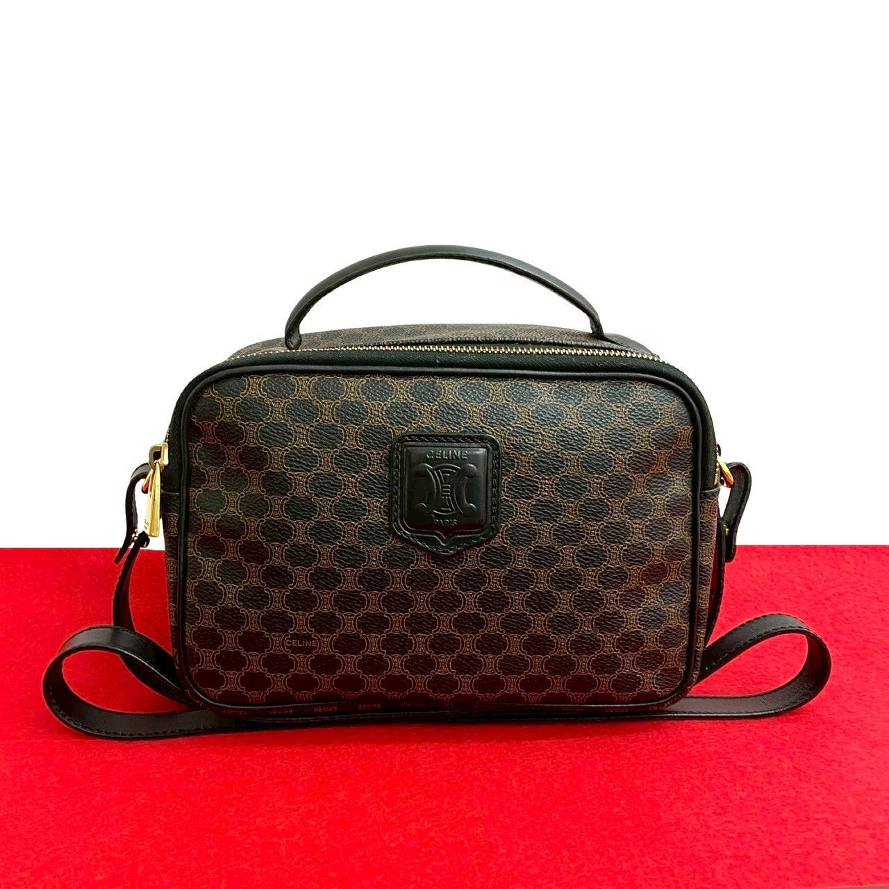 Celine Celine Celine Macadam Blazon Leather Shoulder Bag Leather Shoulder Bag Size ONE SIZE - 1 Thumbnail