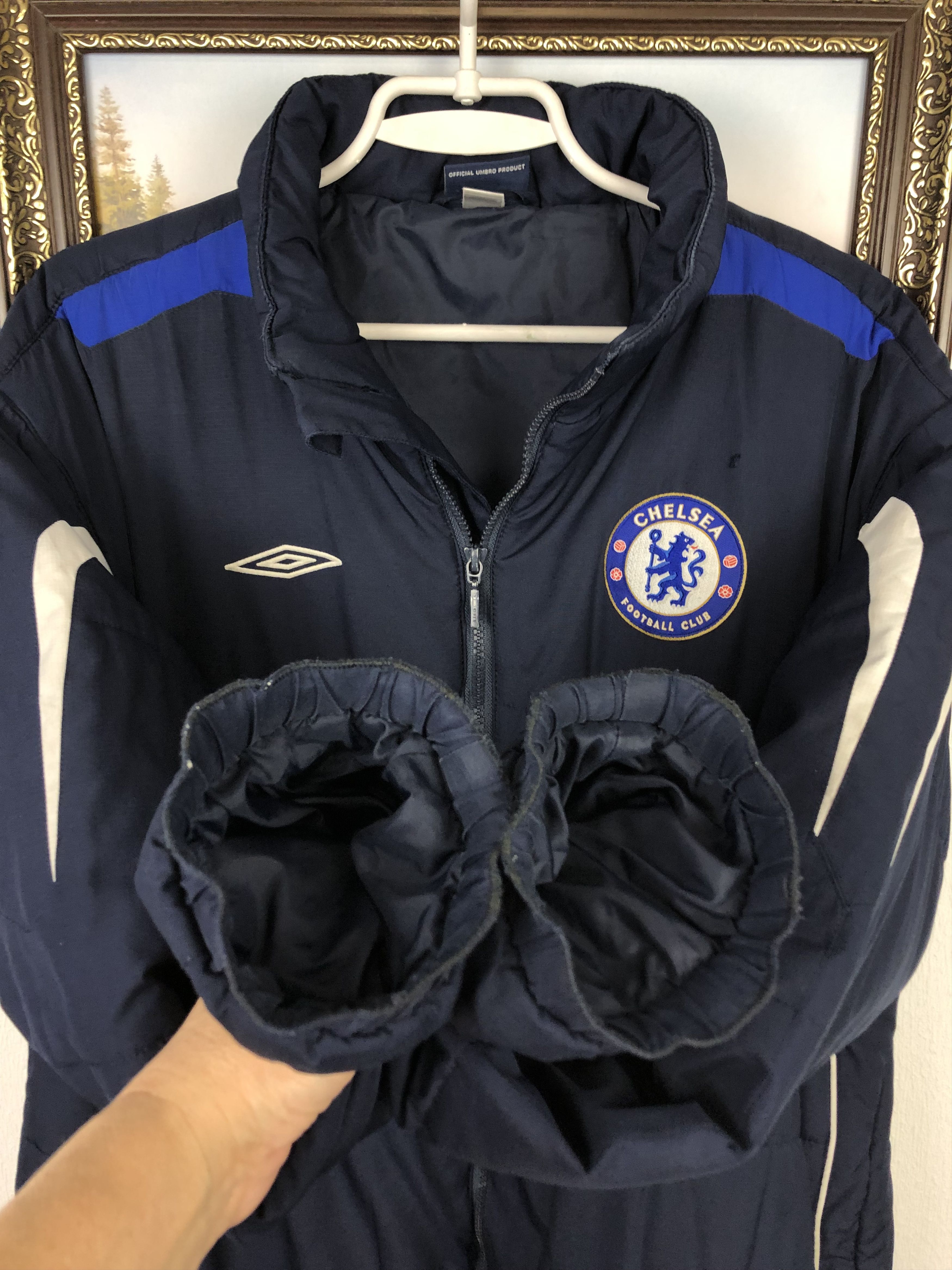 Umbro Vintage Umbro Chelsea Football Jacket Soccer Bomber Mens Size US M / EU 48-50 / 2 - 6 Thumbnail