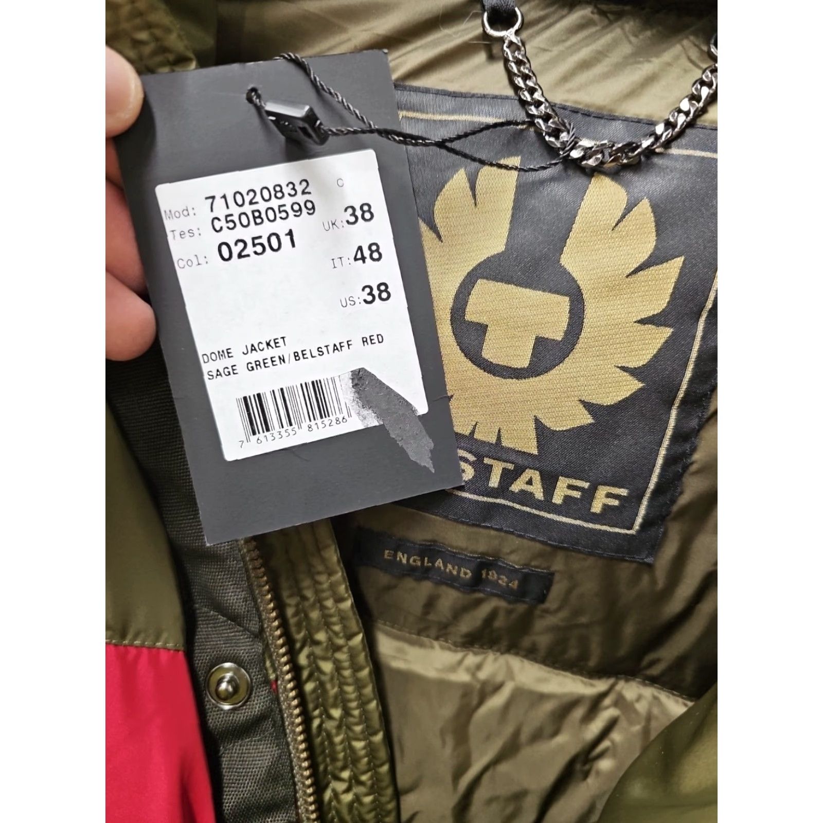 Belstaff VINTAGE Belstaff Dome Puffer Jacket Green Down 750 Fill Size 38 Mens"} Size US XXS / EU 40 - 4 Thumbnail