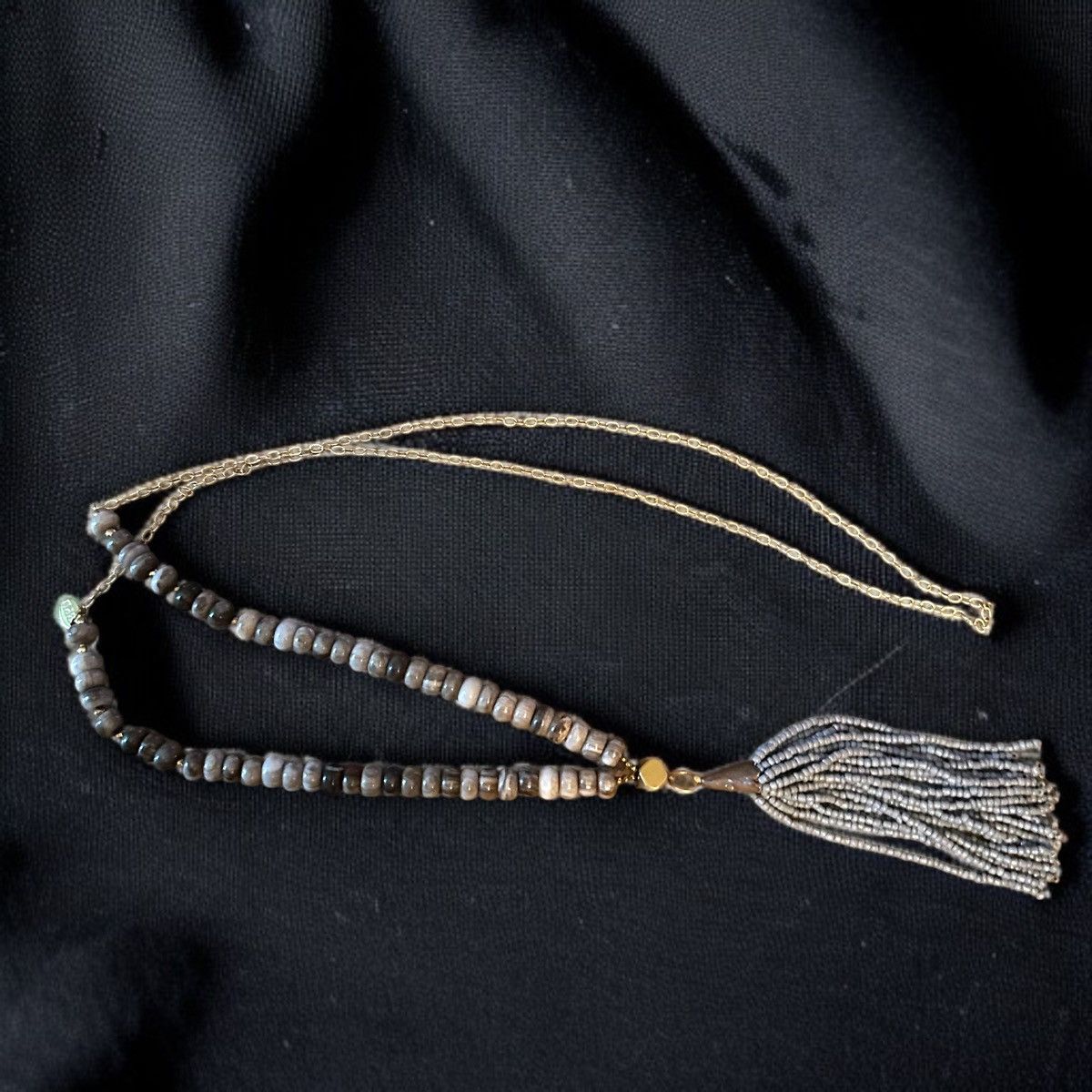 Other Betsy Pittard Designs Jasper bead chain tassel necklace Size ONE SIZE - 2 Thumbnail