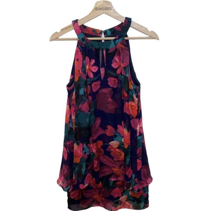 Allsaints ALL SAINTS ELIZA J Women’s Sleeveless Floral Print Dress Size XS / US 0-2 / IT 36-38 - 3 Thumbnail