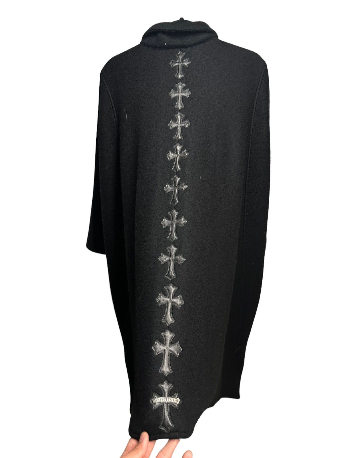 Chrome Hearts RARE Chrome Hearts Cashmere Cloak w Patches Down the Spine Size US S / EU 44-46 / 1 - 6 Thumbnail
