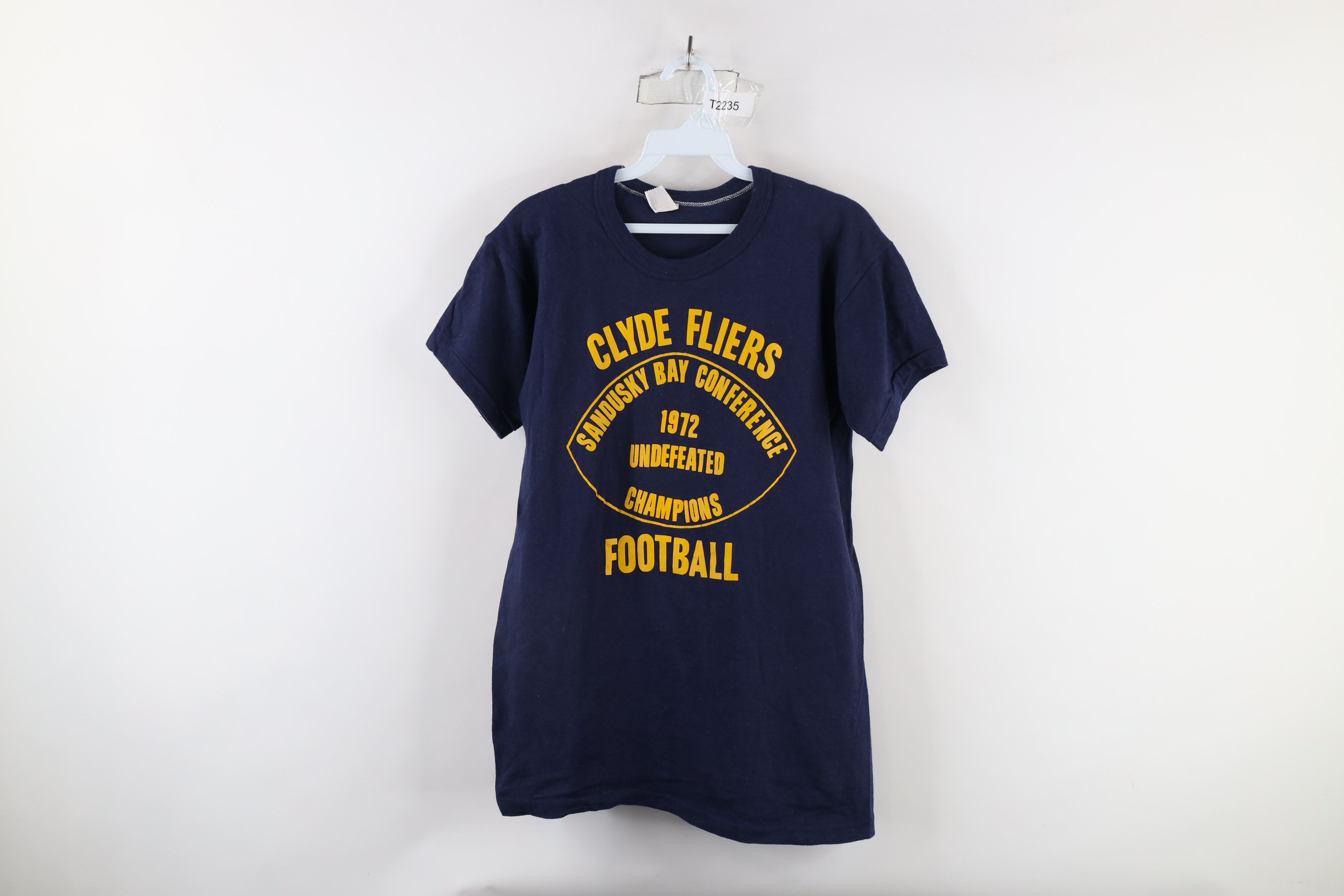 Russell Athletic × Vintage Vintage 70s Russell Athletic Sandusky Bay Football T-Shirt Size US L / EU 52-54 / 3 - 1 Thumbnail