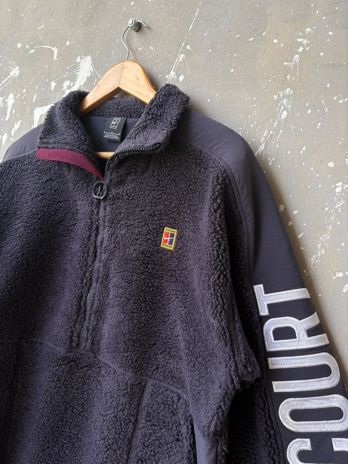 Nike Nike Court 1/2 Deep Pile Fleece Jacket Size US L / EU 52-54 / 3 - 2 Thumbnail