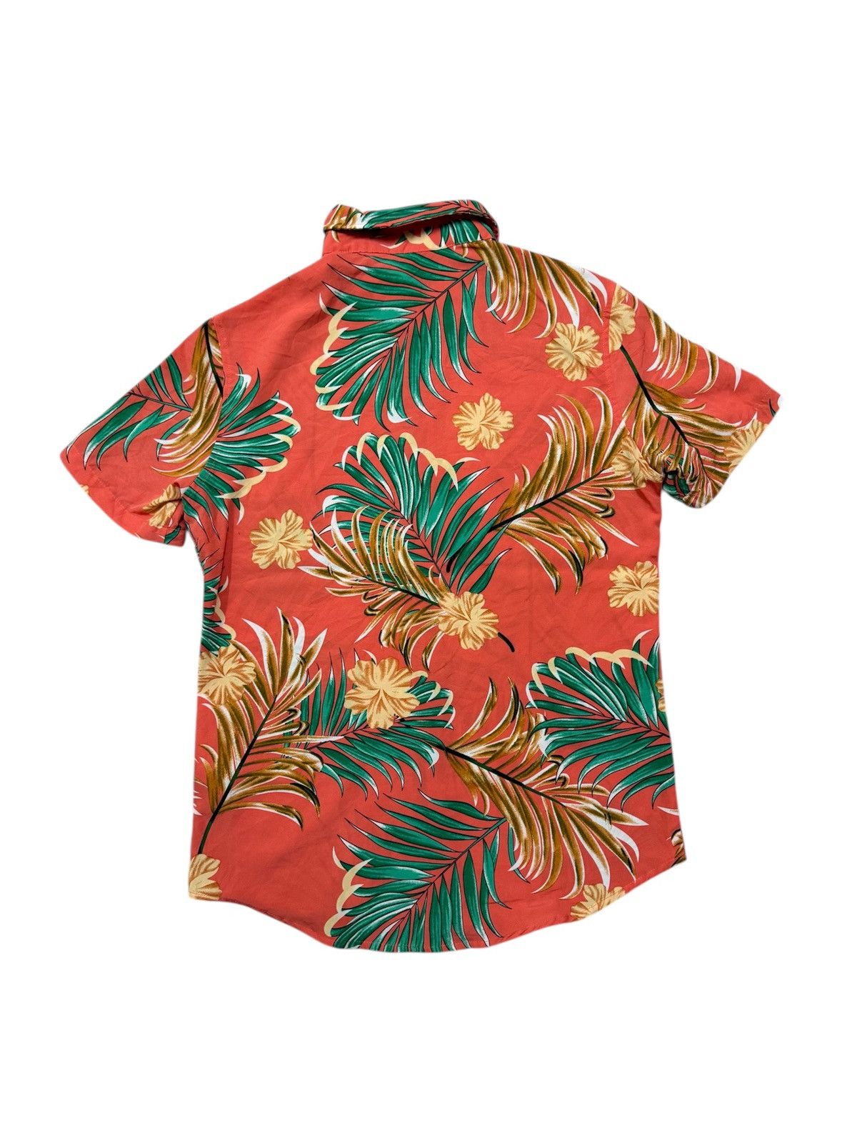Shein SHEIN button up shirt with a tropical leaf and flower patern Size US S / EU 44-46 / 1 - 2 Thumbnail