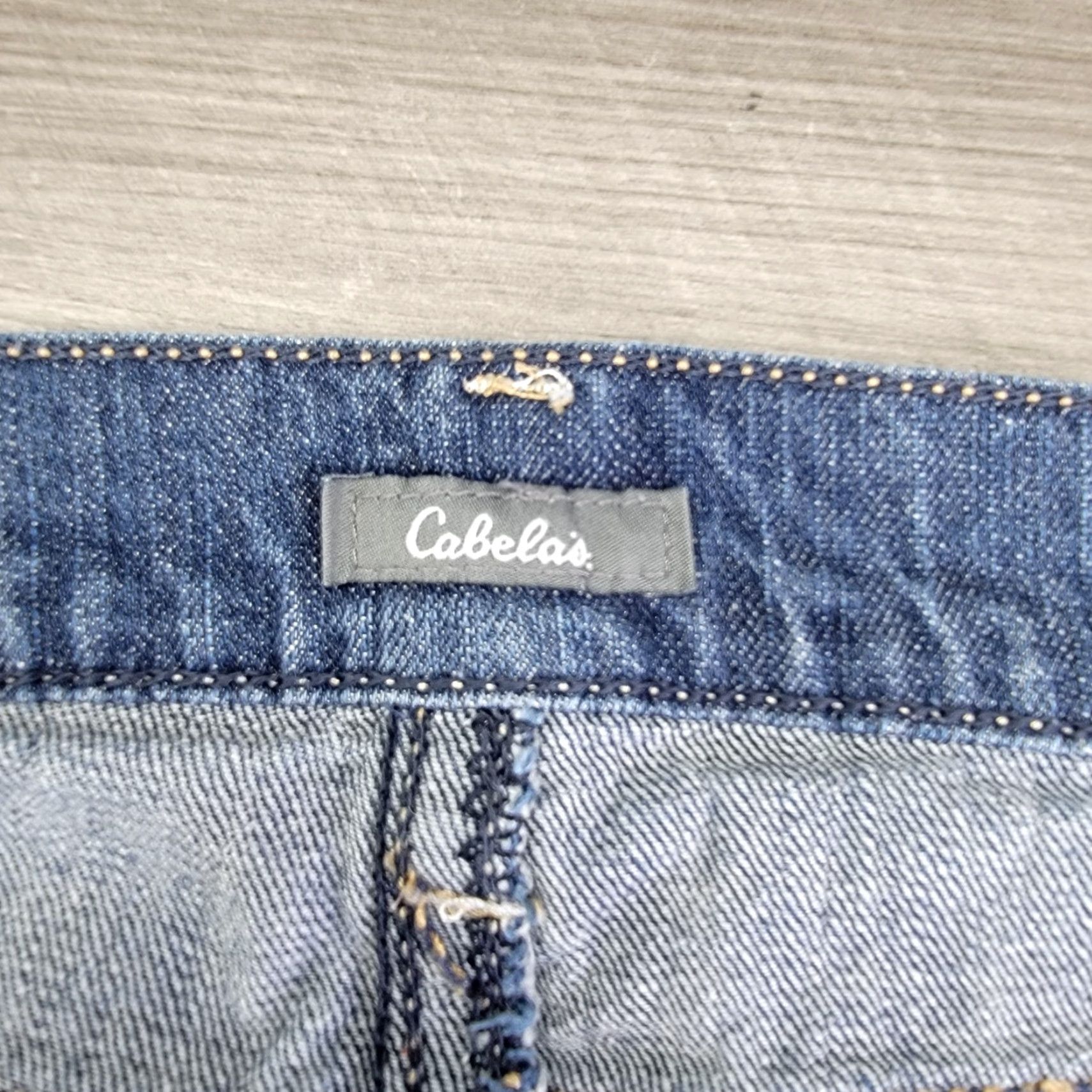 Vintage Cabela's Capris Denim Pants 14 Reg Women's Casual Cotton Denim Capri Pants Blue 21 in Inseam XS? Size 36" / US 14 / IT 50 - 2 Thumbnail