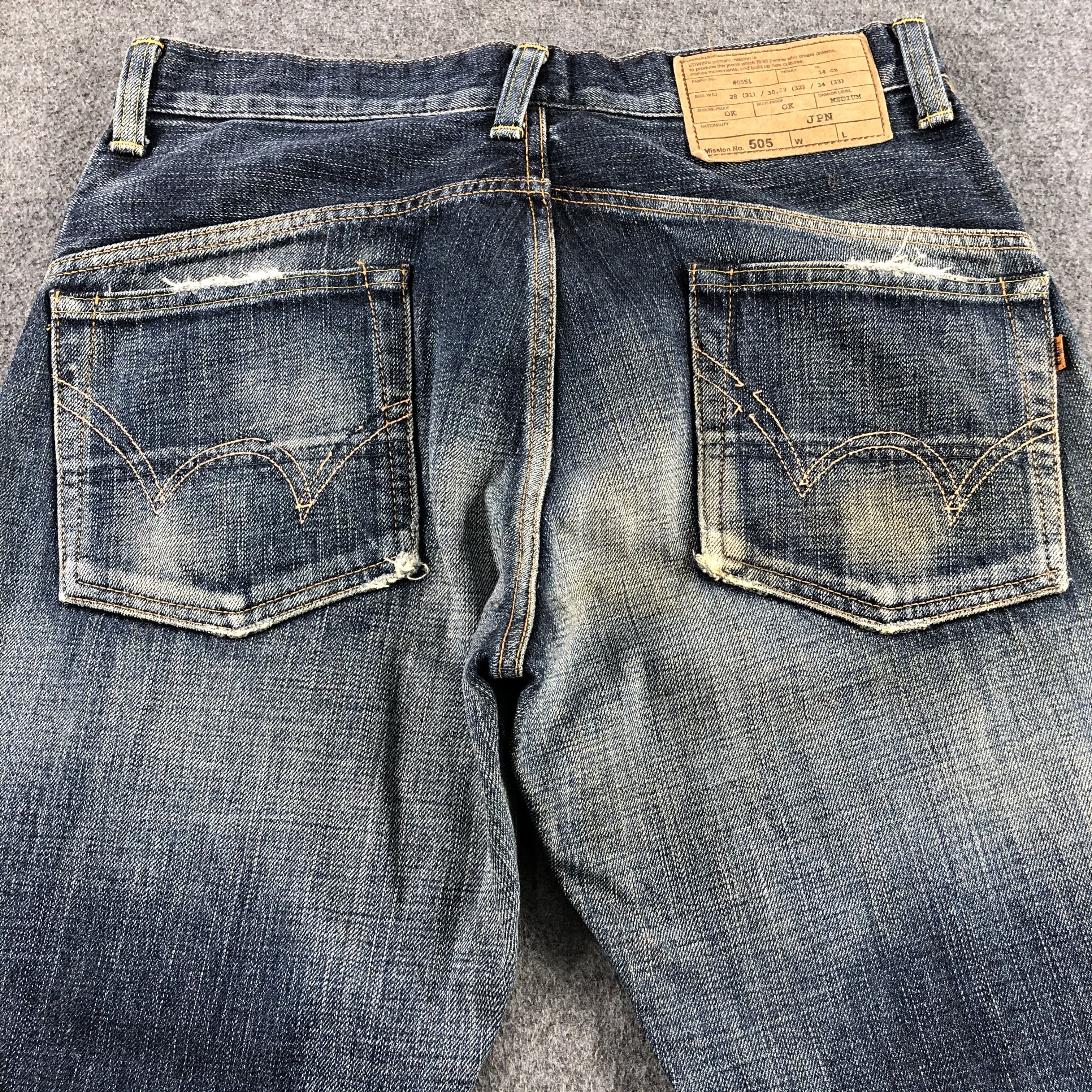 Edwin Vintage Faded Black Edwin Jeans-J2341A Size US 33 - 4 Thumbnail